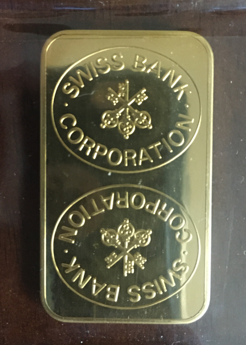 Vintage Swiss Bank Corporation 1 oz. .999 Gold Bar Nice Rare Bullion Piece