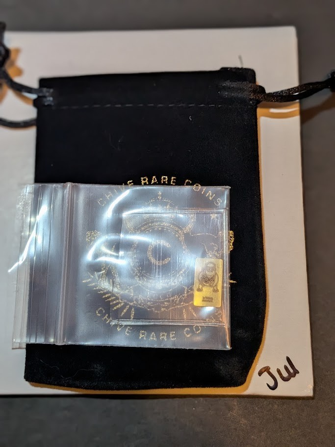 The CHIVE | JULY GOLDEN FARLEY GAME PIECE | 1/100th Oz Gold Bar