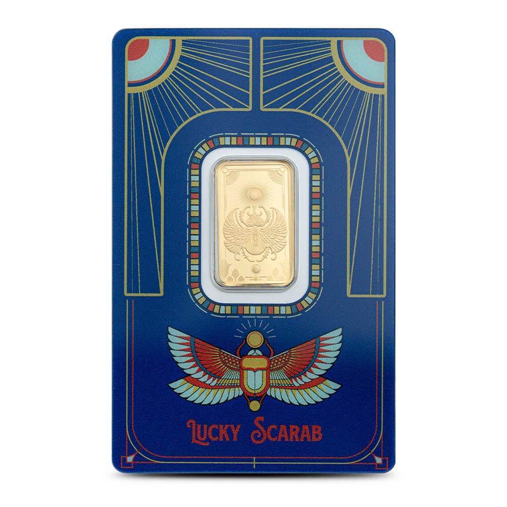 5 Gram PAMP Suisse Lucky Scarab Gold Bar (New w/Assay)