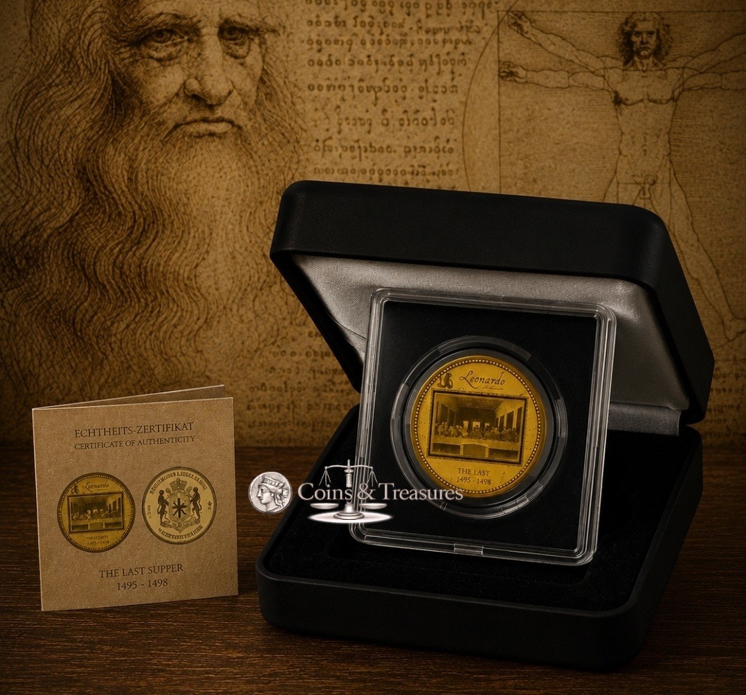 Da Vinci Last Supper 1/200 Oz Gold 999 coin