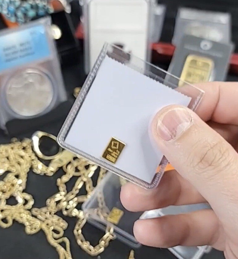 1 gram Gold Valcambi Bar – In Plastic- Fractional Gold- Apocalypse Money