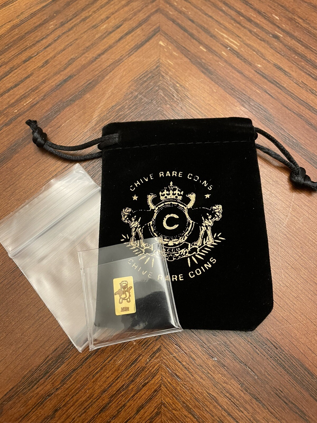 The CHIVE | NOVEMBER GOLDEN FARLEY GAME PIECE | 1/100th Oz Gold Bar | SOLD OUT