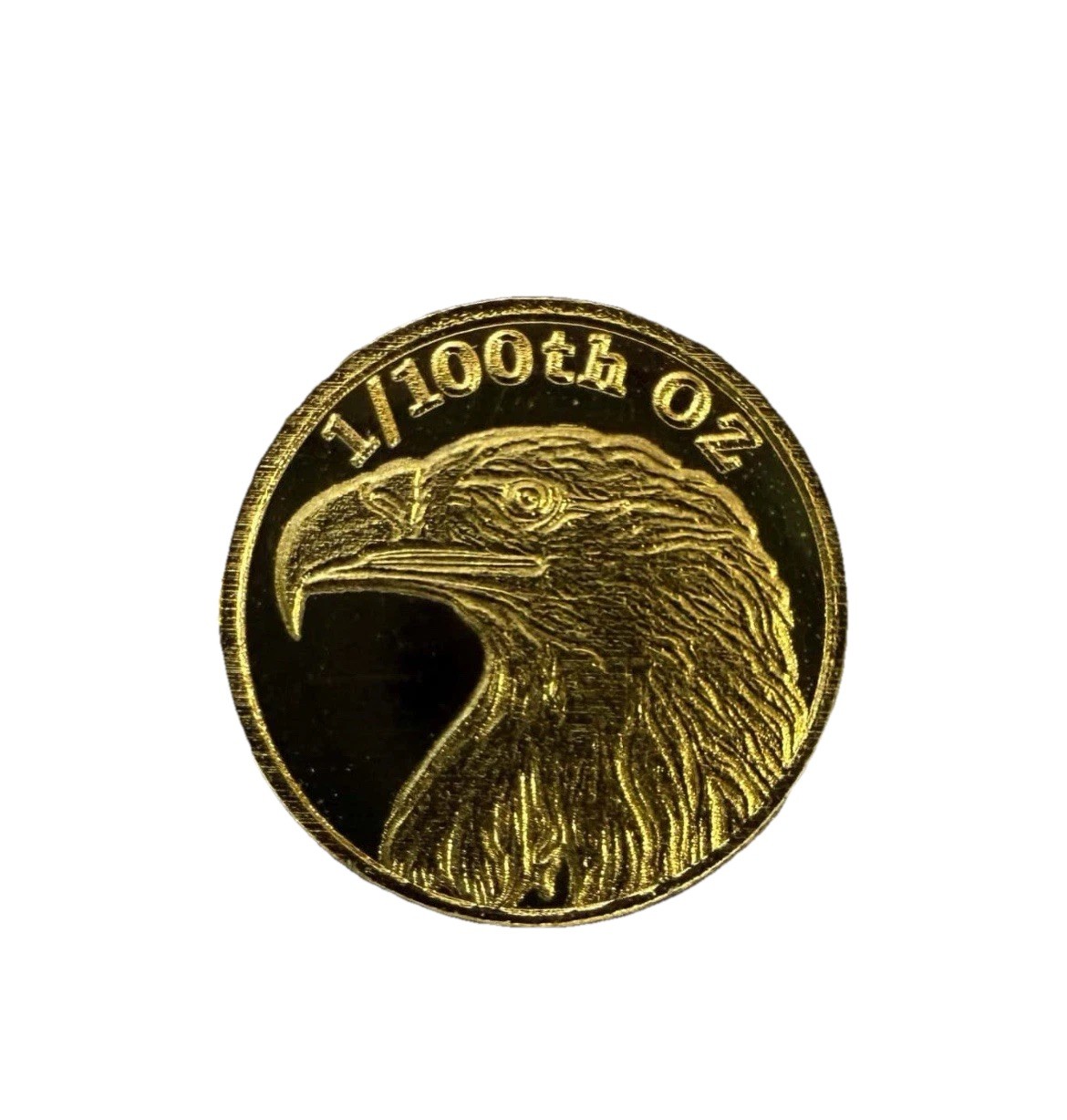 1/100 oz Gold Round: American Bald Eagle – MPM In Case/ Capsule 9999