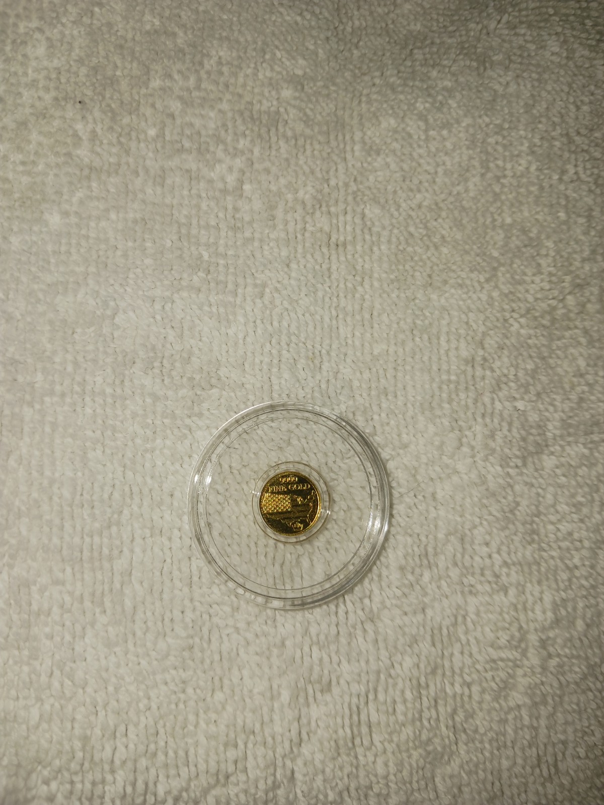 1/100 oz .9999 Fine Gold Round Monarch American Eagle coin/round in Capsule