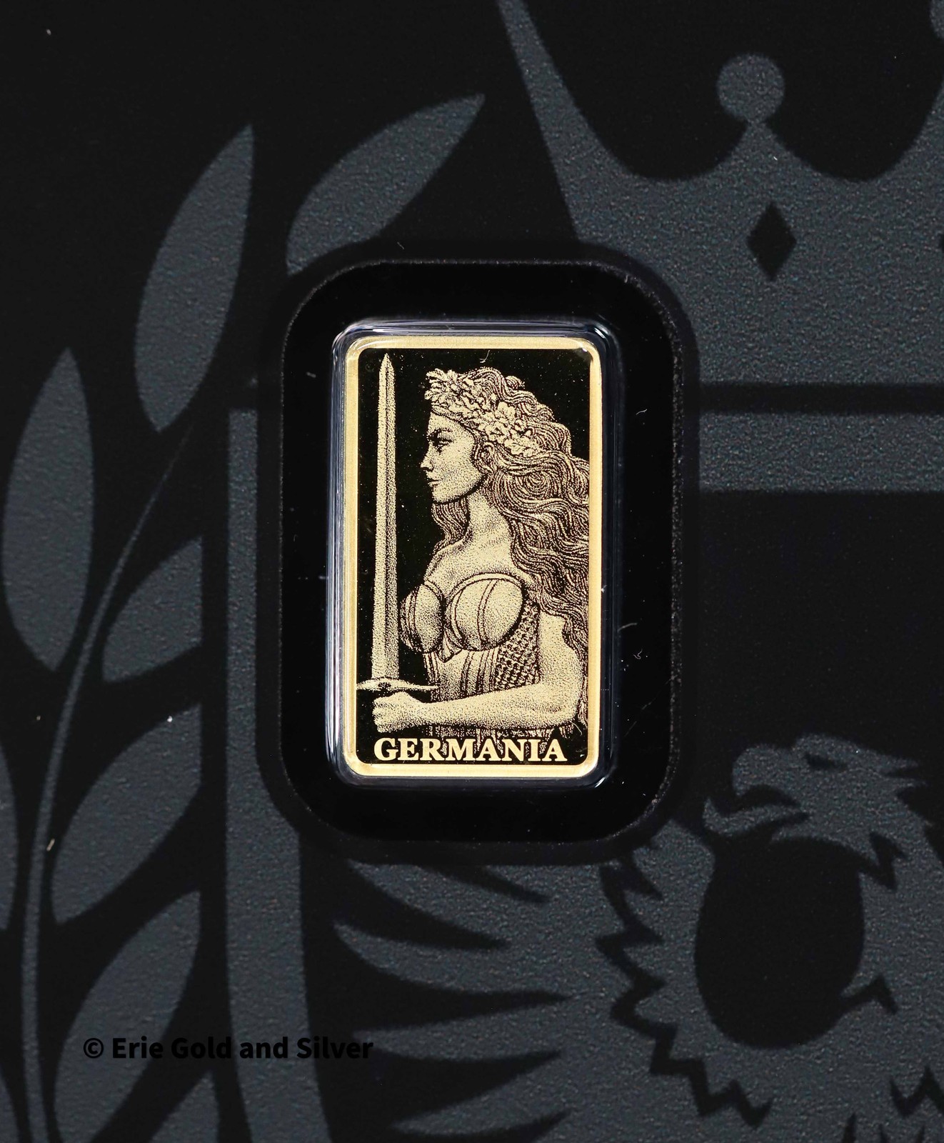 Lady Germania 1/200 oz Gold Germania Mint Bar in Assay Card