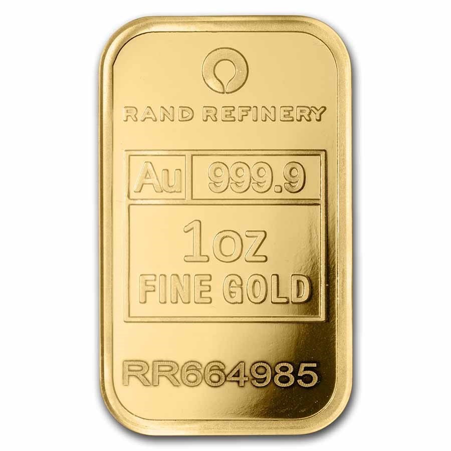 1 oz Rand Refinery Gold Bar (New w/ Black Assay)
