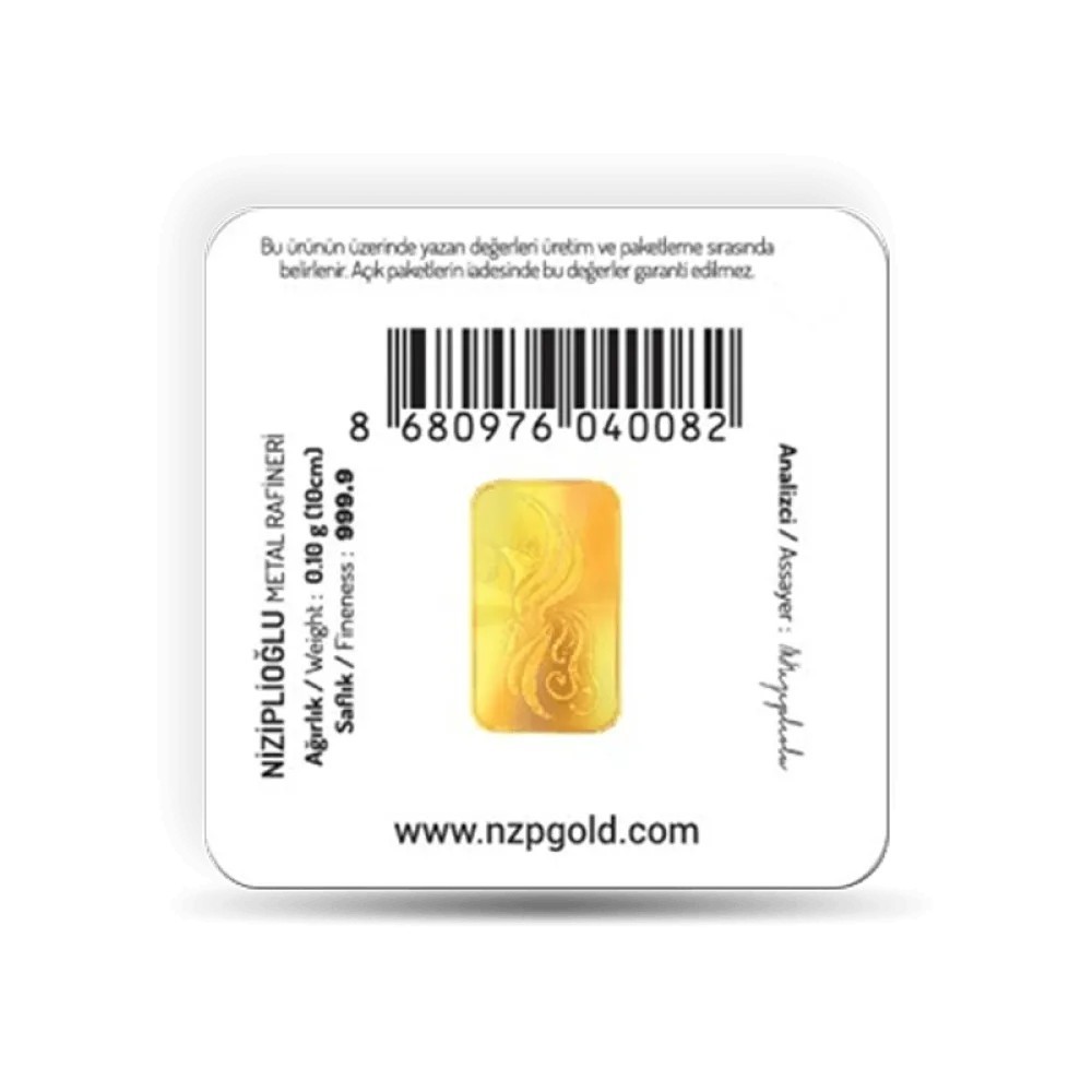 Brand New 0.10 Gram Solid 24 Carat Gold Bar 999.9 Fine Bullion Pure – Not Scrap