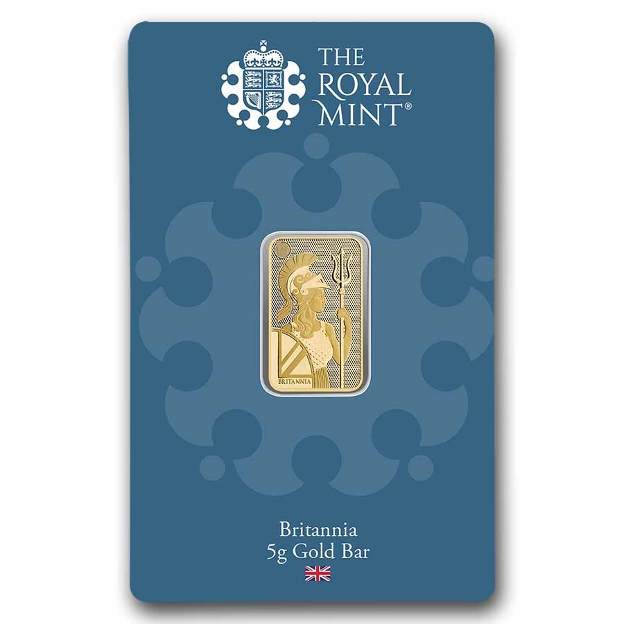 5 gram Gold Bar – The Royal Mint Britannia (New Assay)