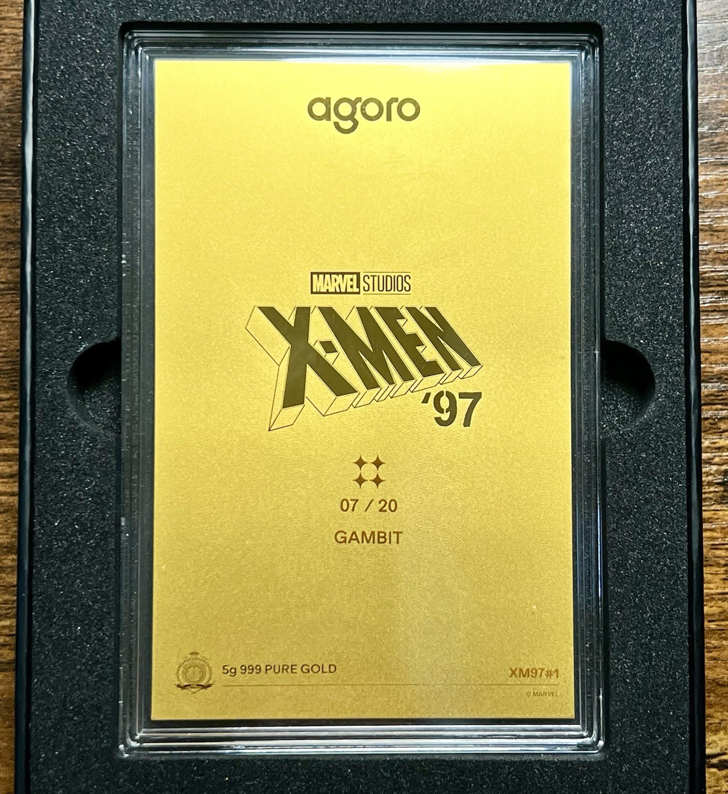 2026 Agoro Marvel X-Men ’97 Heroes🦸GAMBIT GOLD LOW #07 OF ONLY 20! 5 Gram Foil