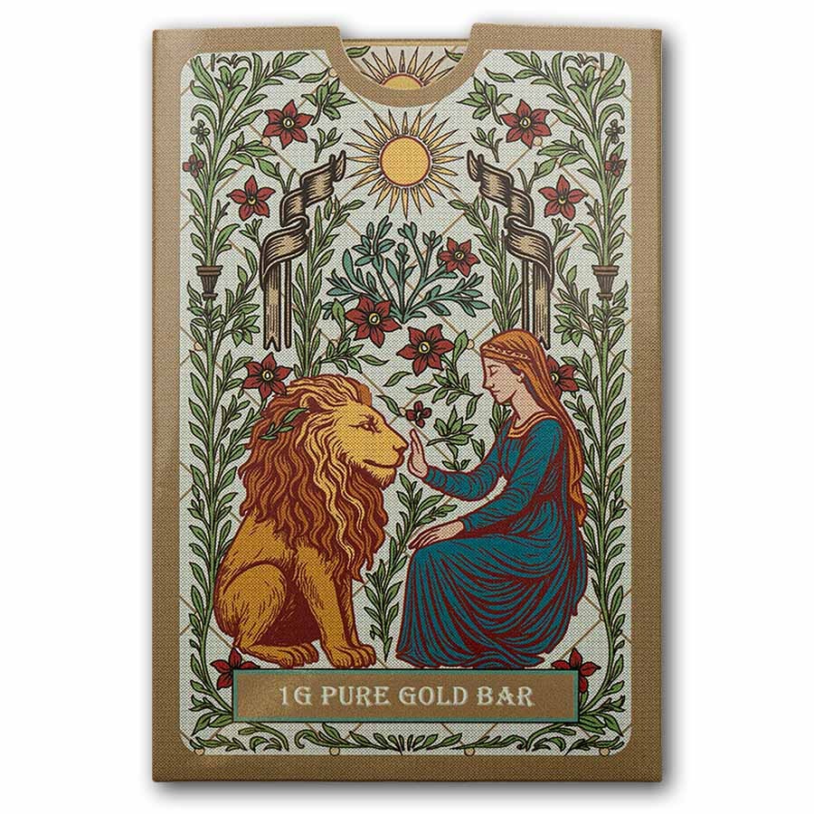 1 gram Gold Bar – PAMP Suisse Una & The Lion (In Assay w/ Sleeve)