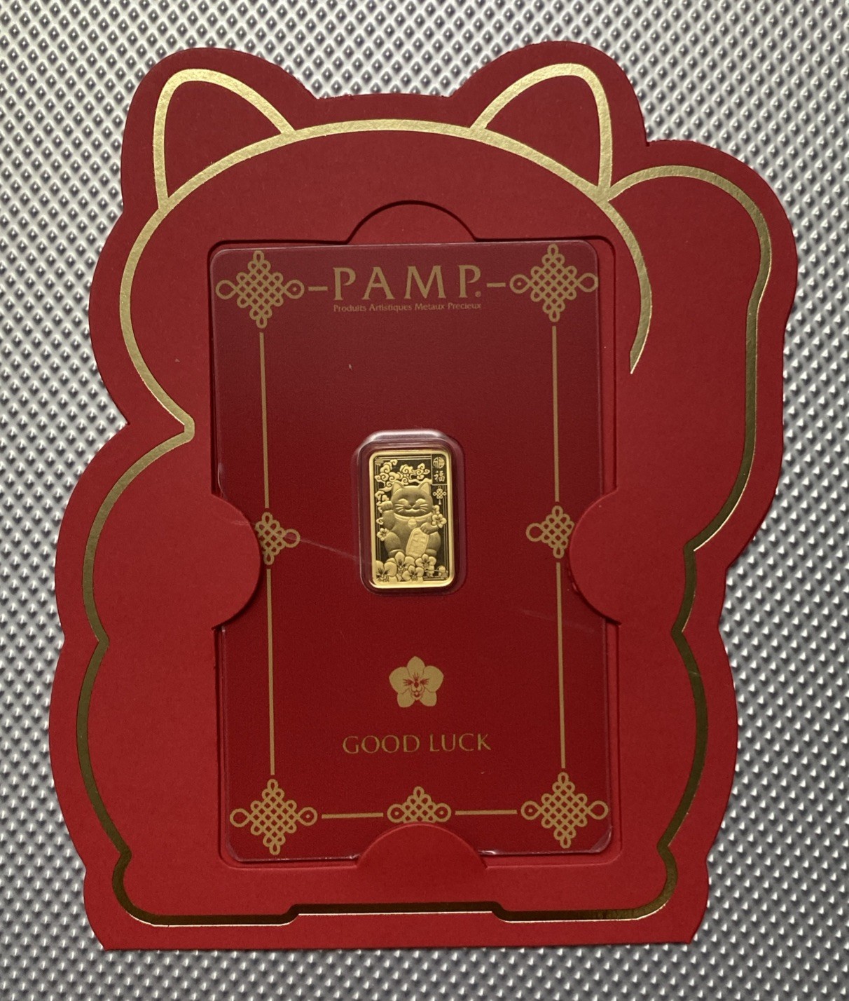 PAMP Suisse Lucky Cat 2.5 gram Gold Bar – (In Assay w/ Sleeve) Only 18,888 Made