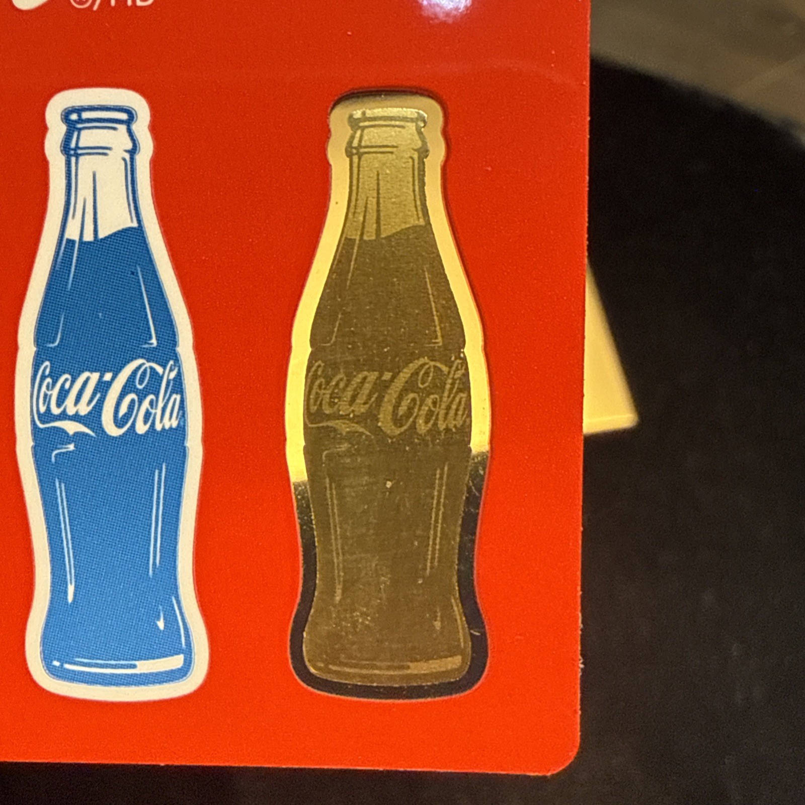 1/1000TH OZ GOLD CON CARD COCA COLA ICONIC BOTTLES