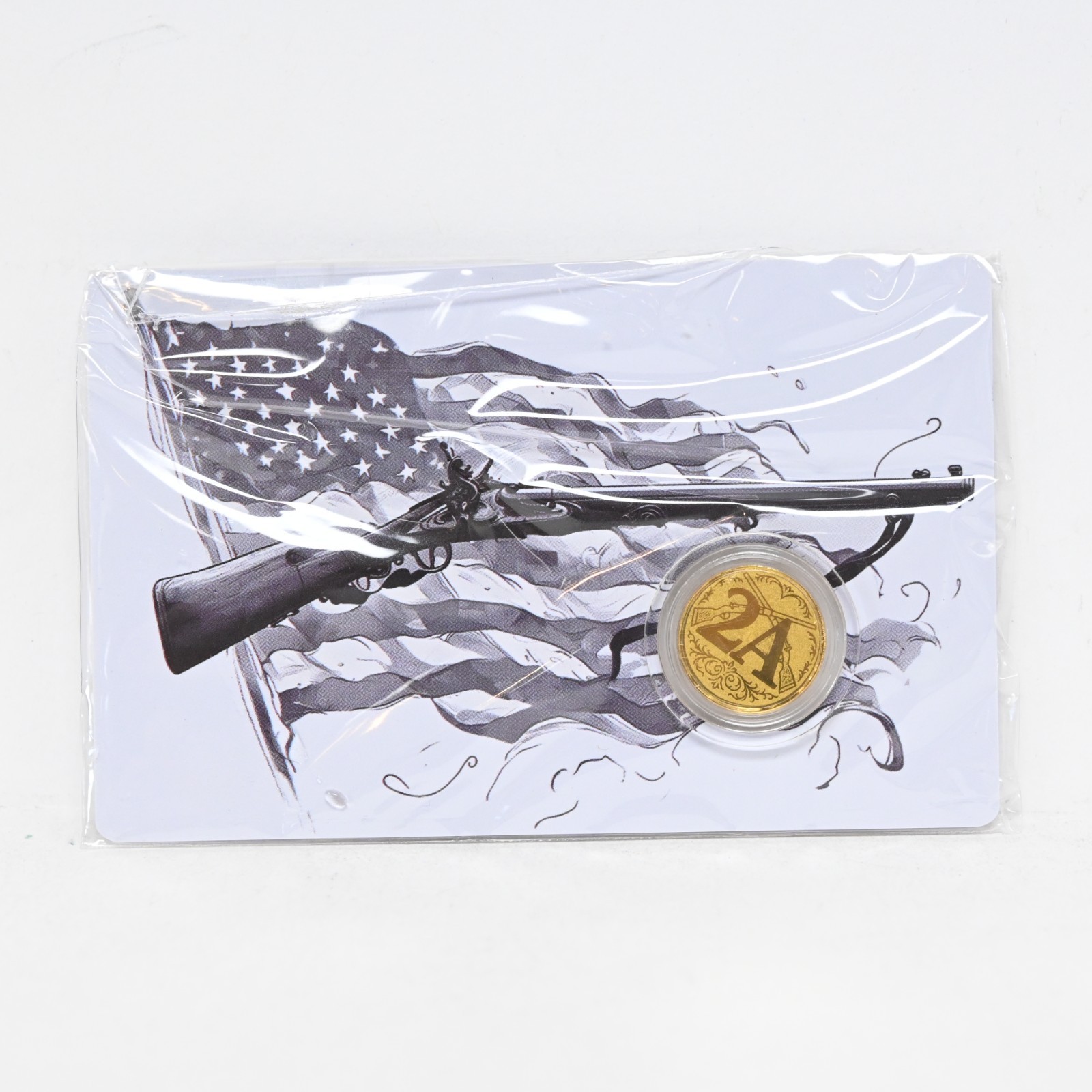 2nd Amendment 1/1000-oz .9999 Gold in Card Cert#1114 (slx5340)