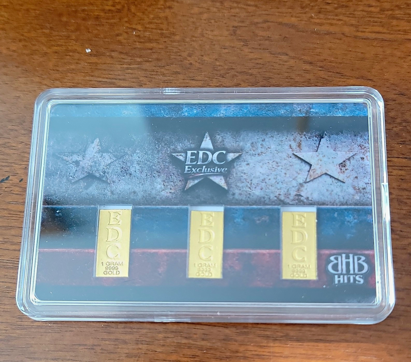BHB HITS TRIPLE GRAMS SERIES 2 EDC Exclusive 3g .9999 Gold In Assay 1 Of 5