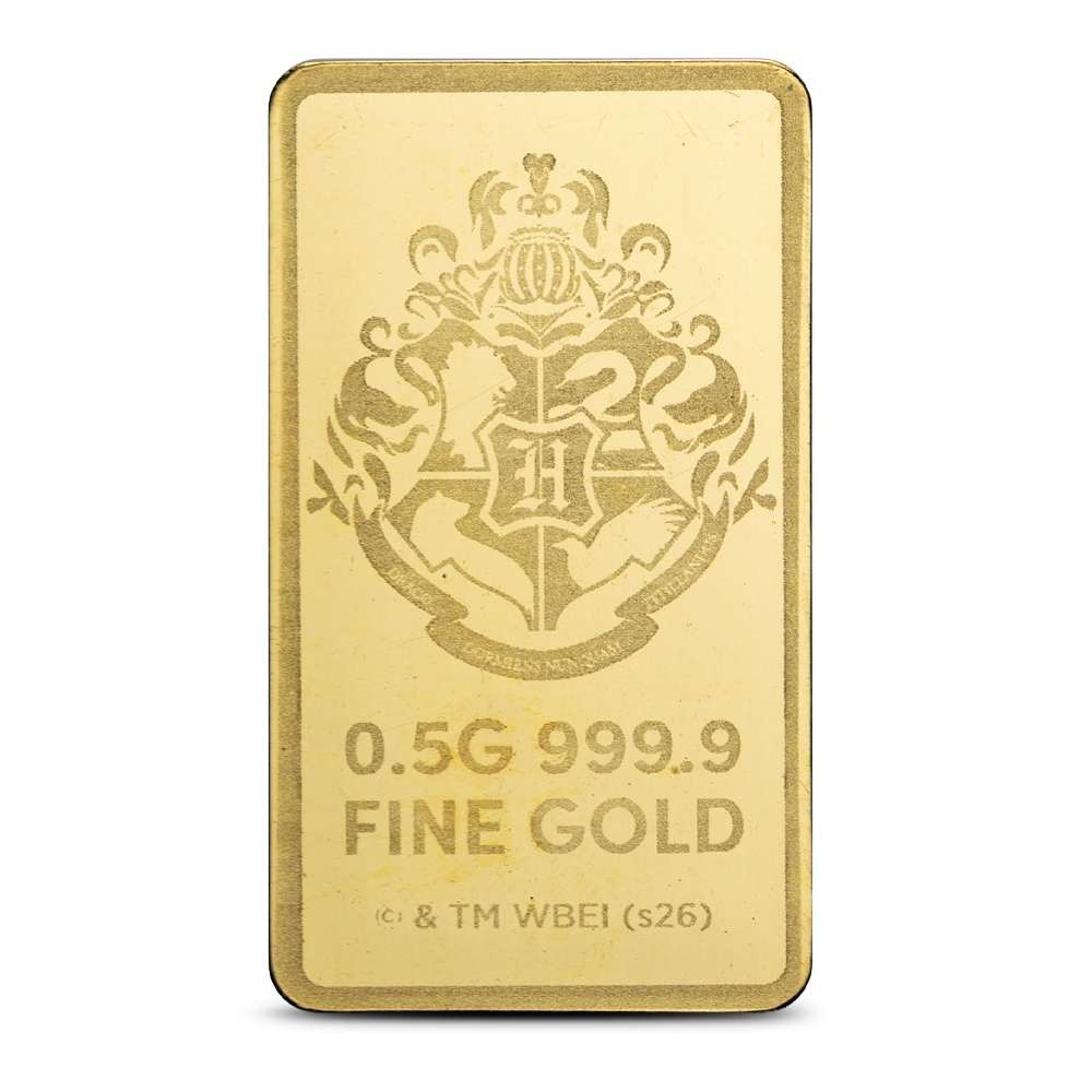 1/2 Gram 25 Years of Magic Harry Potter Gold Bar (New)