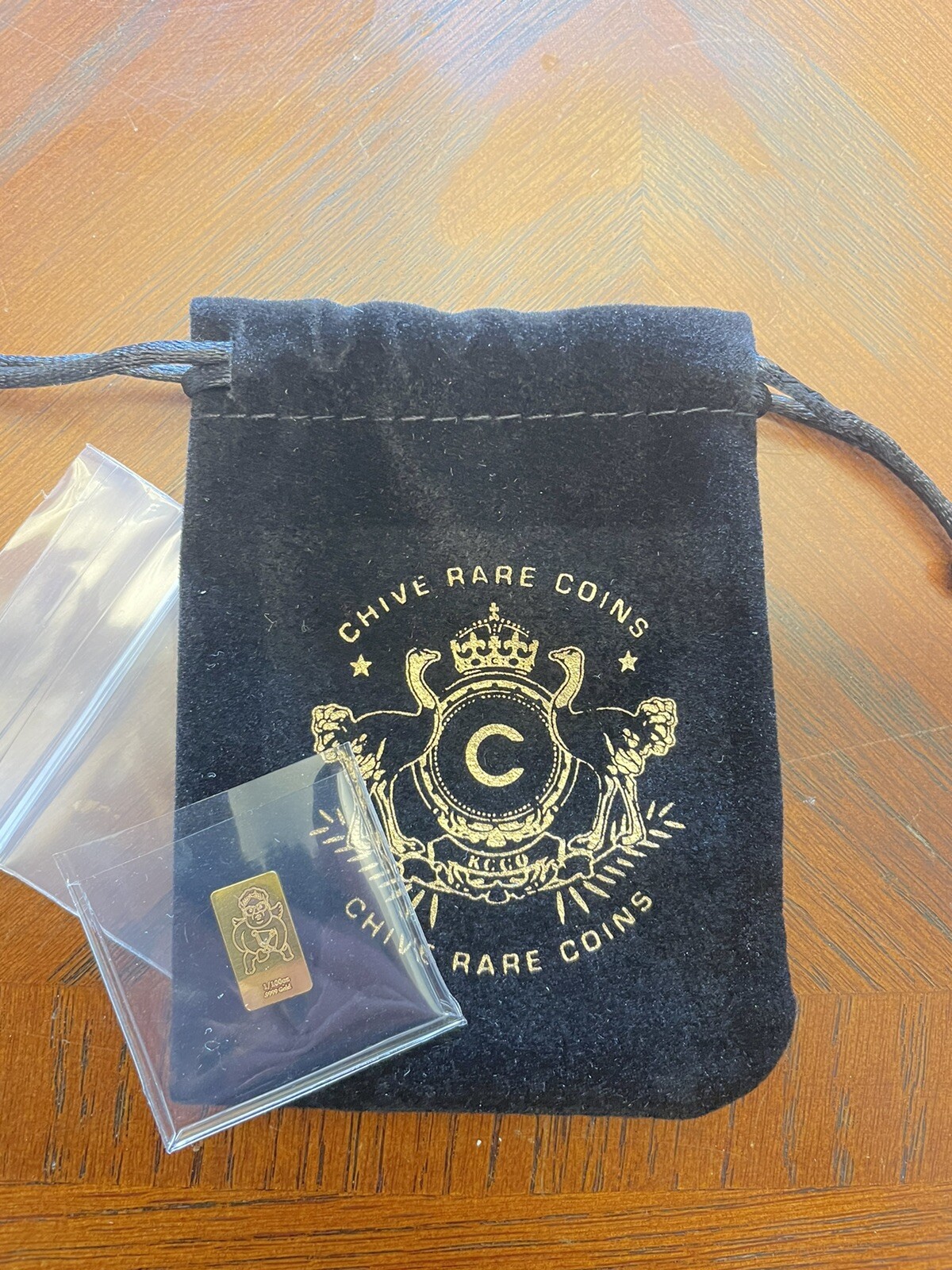 The CHIVE | FEBRUARY GOLDEN FARLEY GAME PIECE | 1/100th Oz Gold Bar | SOLD OUT