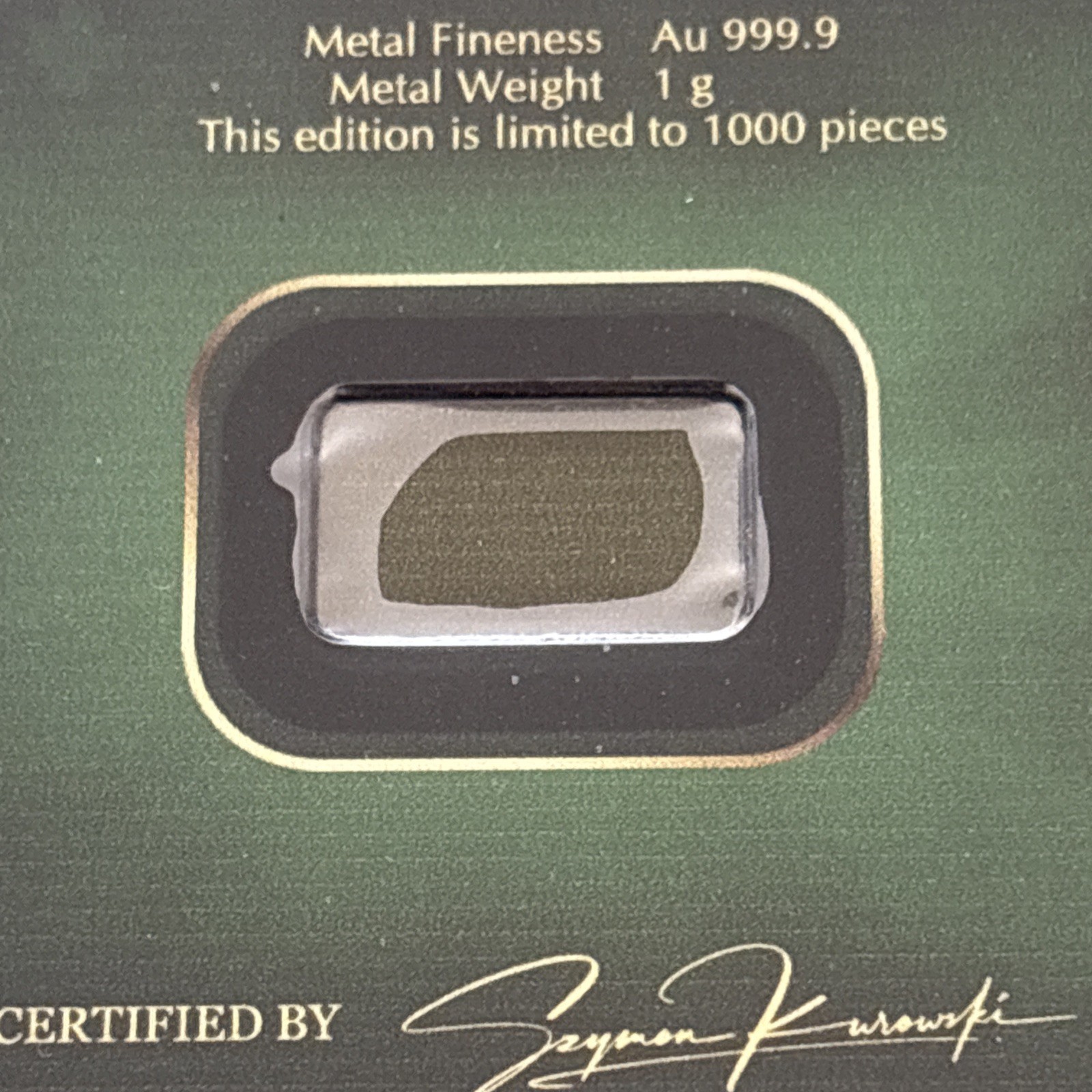 HAPPY ST. PATRICK’S DAY 1 g Gold Bar
