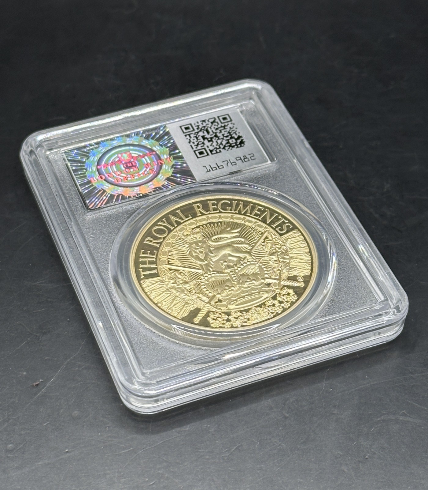 The Royal Regiments S2 The Rifles Commemorative Coin in Airtight display case