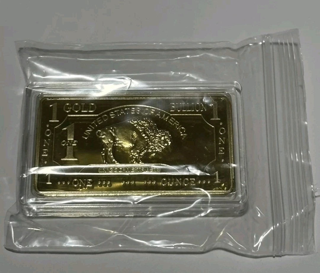 (6) 1 OZ – Gold Buffalo Bulllion Bar .999 Fine 24k GOLD BARS