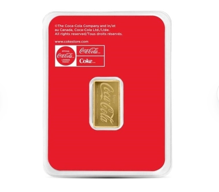 .999 Gold Coca Cola Bottle Limited Edition Gold Bar In Coke Assay 🔥