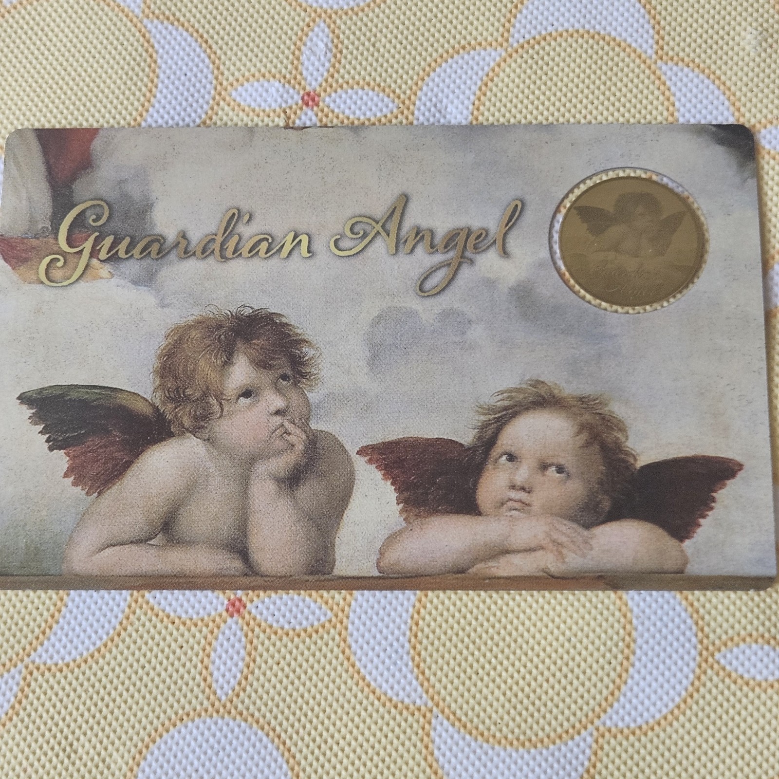 GUARDIAN ANGEL 1/1000 24k Oz .999 Gold in Coin card – 1st listing