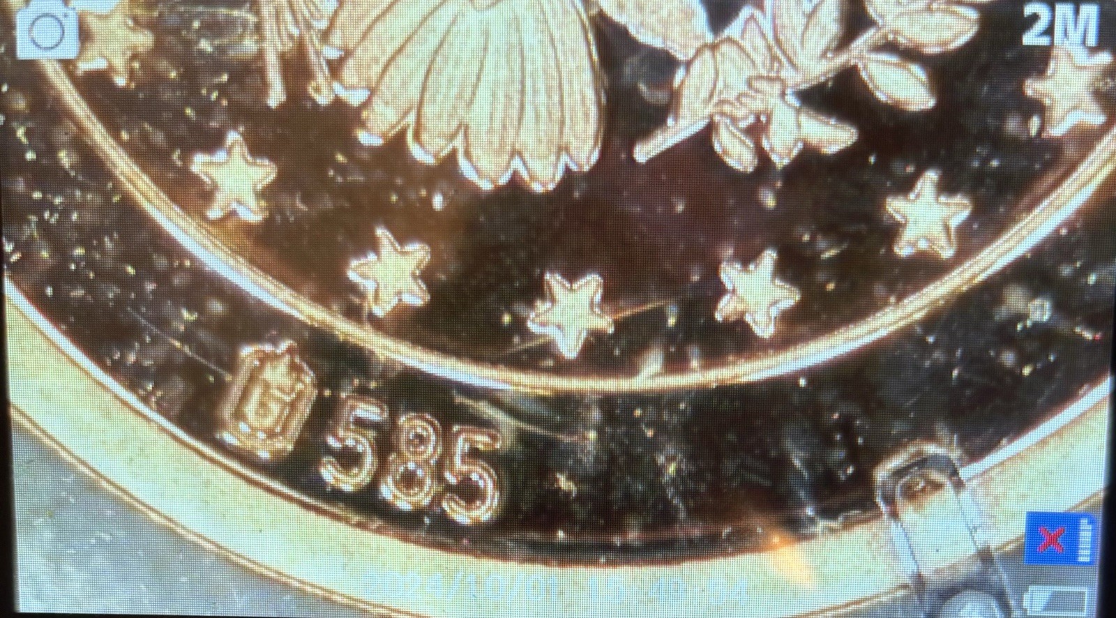 14k Gold Stamped 0.585 JOHN F. KENNEDY PRESIDENTS Series 0.5 Gram American Mint