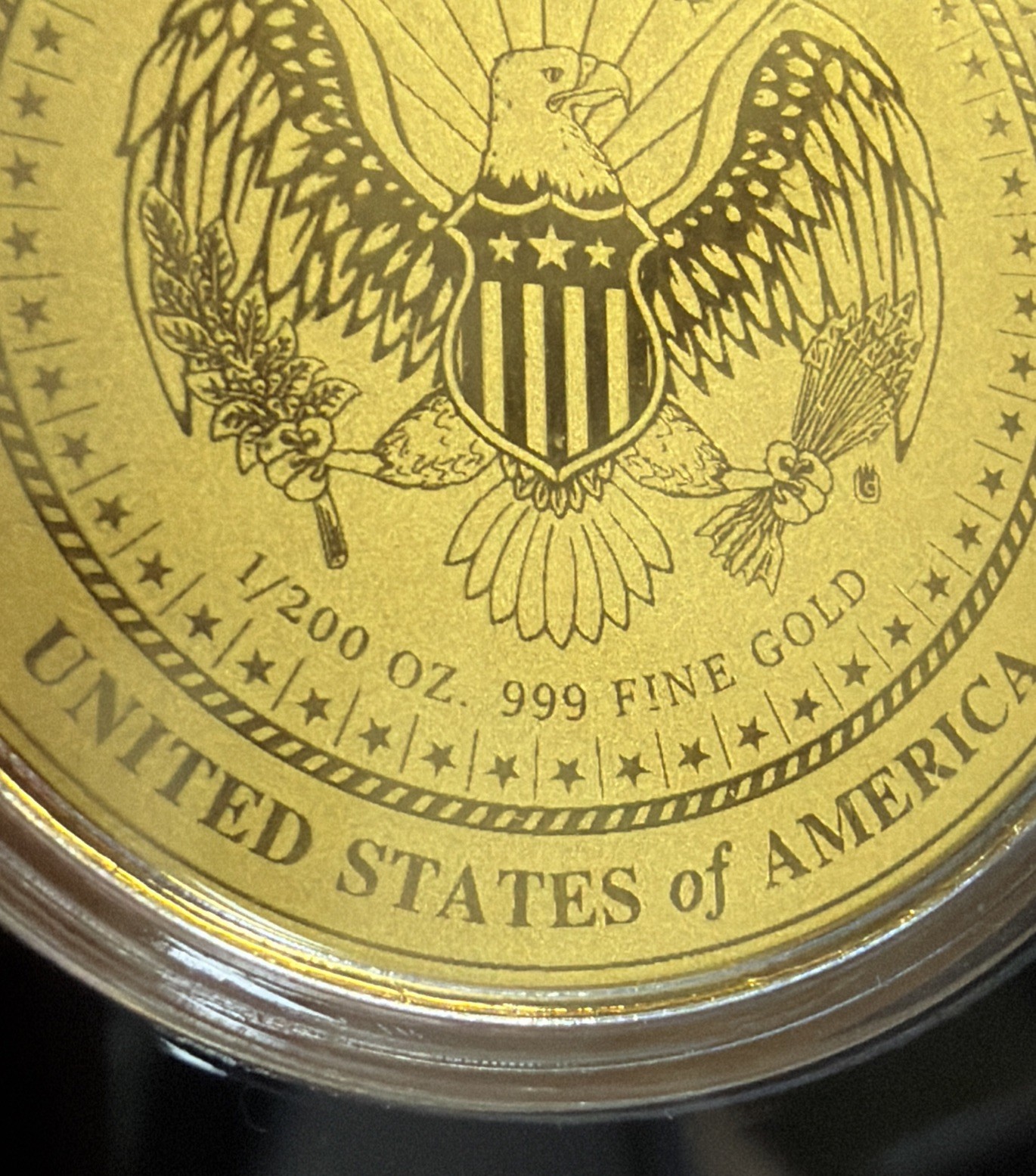 2022 American Mint Thomas Jefferson Greatest Presidents 99.99% Gold 1/200oz AGW
