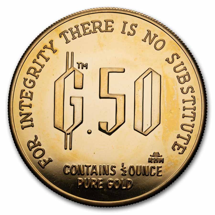1/2 oz Gold Round – Gold Standard Corporation (.900 Fine)