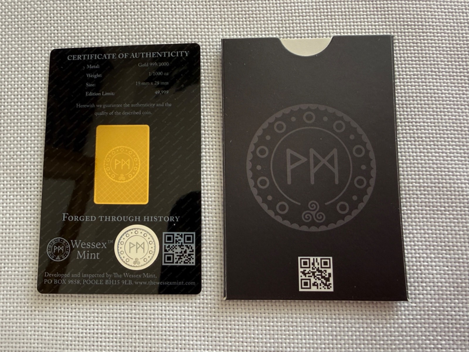 Wessex Mint 1/1000oz Kangaroo 🦘 gold. Collect – Gift – Invest. Mint condition