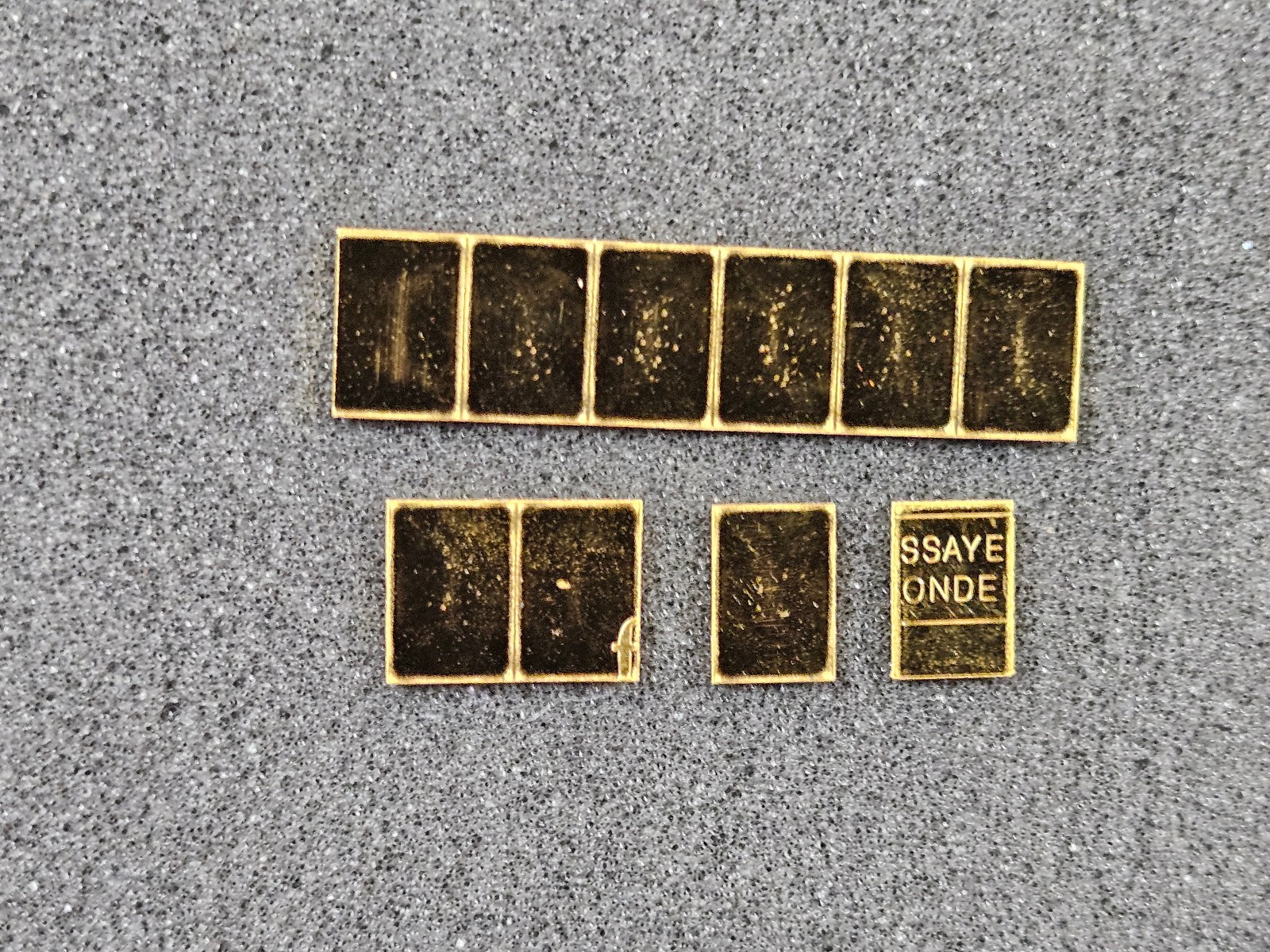 🌟(10) 1 gram Valcambi Suisse Gold Bars 999.9 Gold, 10 g Total