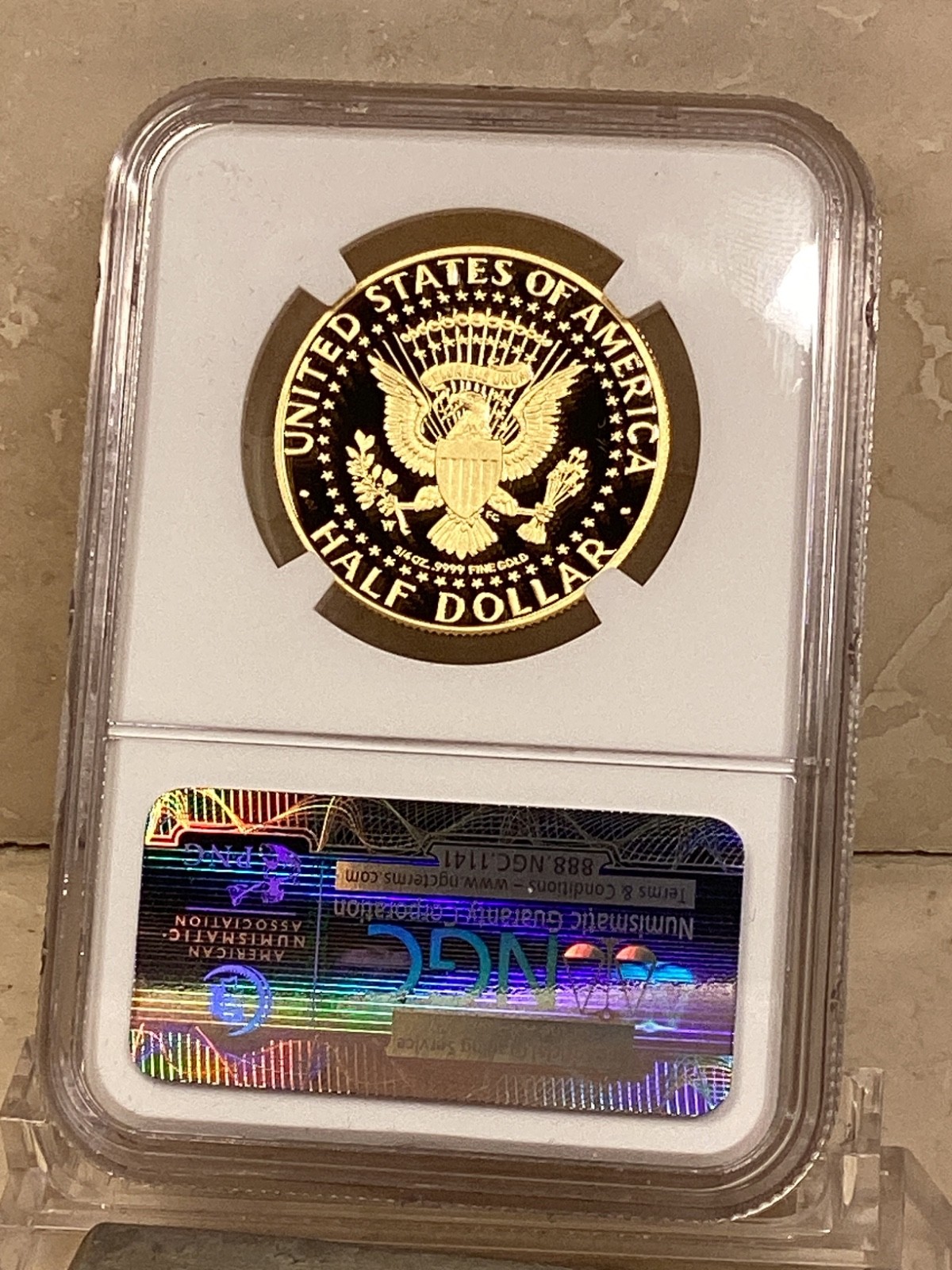2014W gold kennedy half dollar NGC PF 70 ultra cameo FDI HIGH RELIEF box include