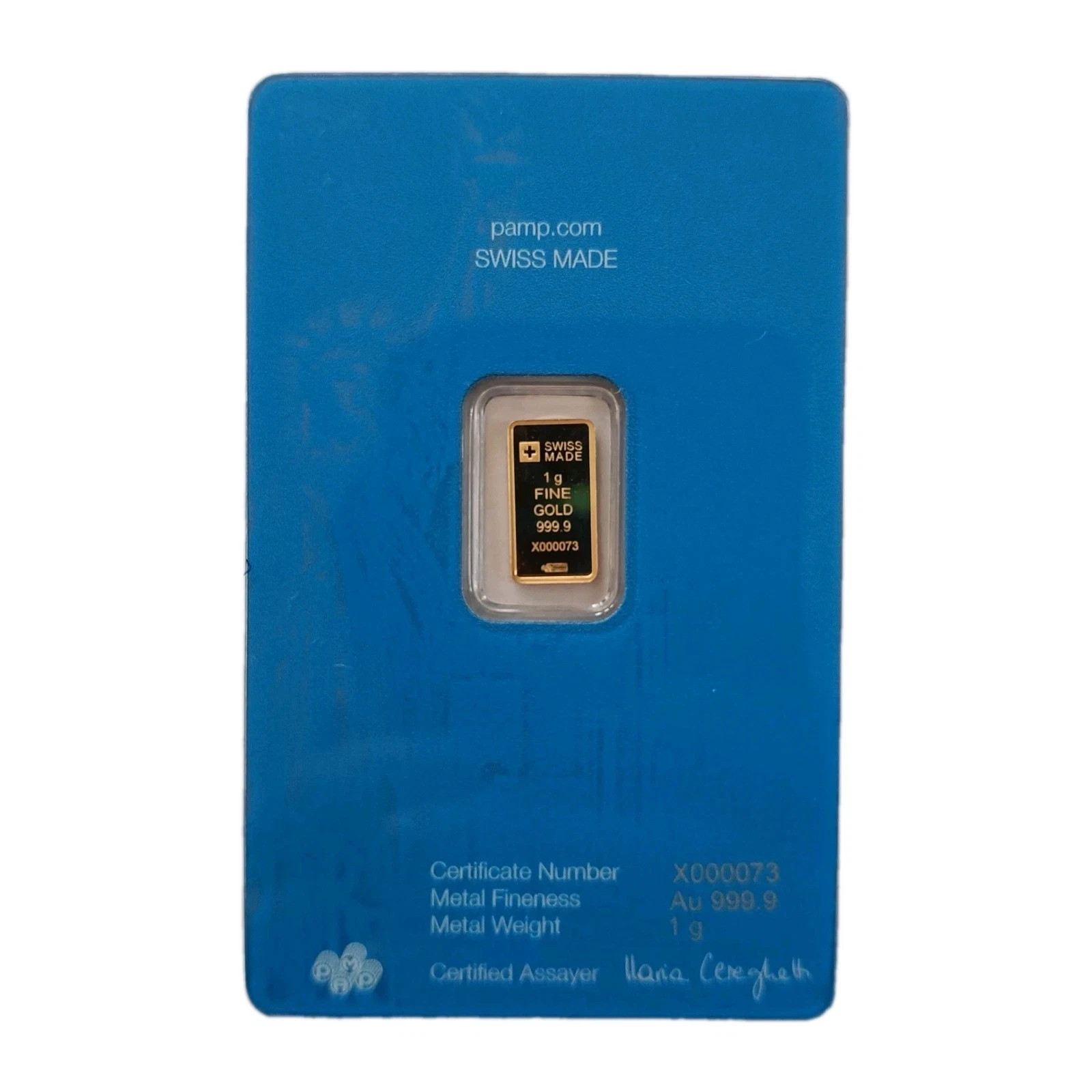 1g Gold PAMP Liberty 999.9 low numbers