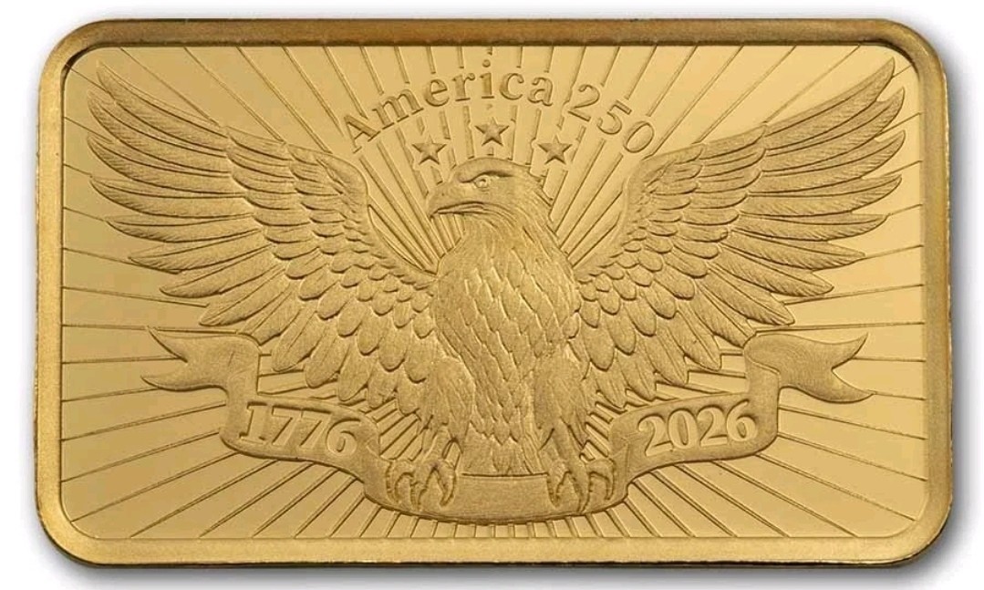 2.5 gram Gold Bar – PAMP 250th Anniversary of the USA