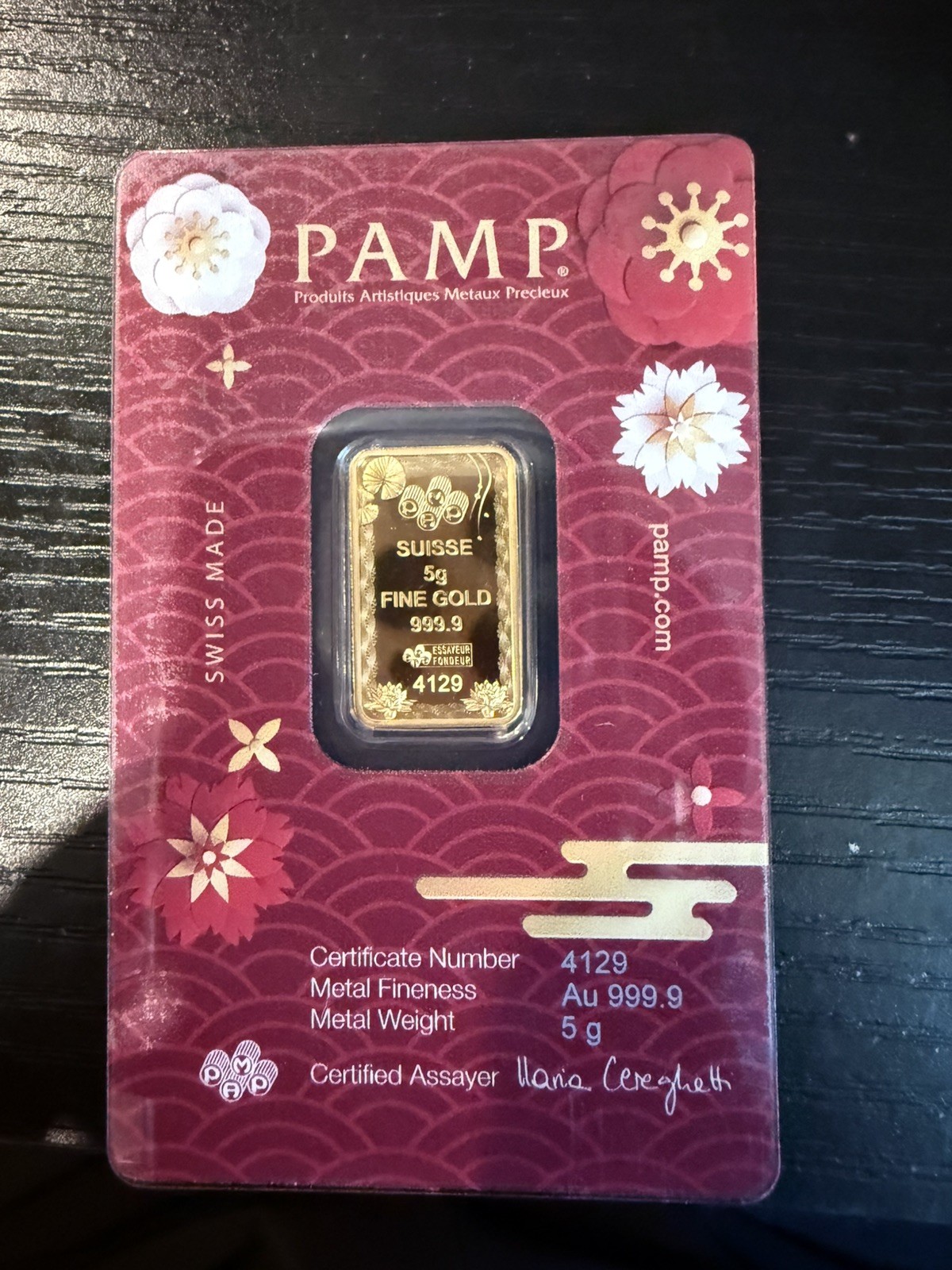 2025 5 gram Gold Bar – PAMP Good Luck: Koi Fish (In Assay)