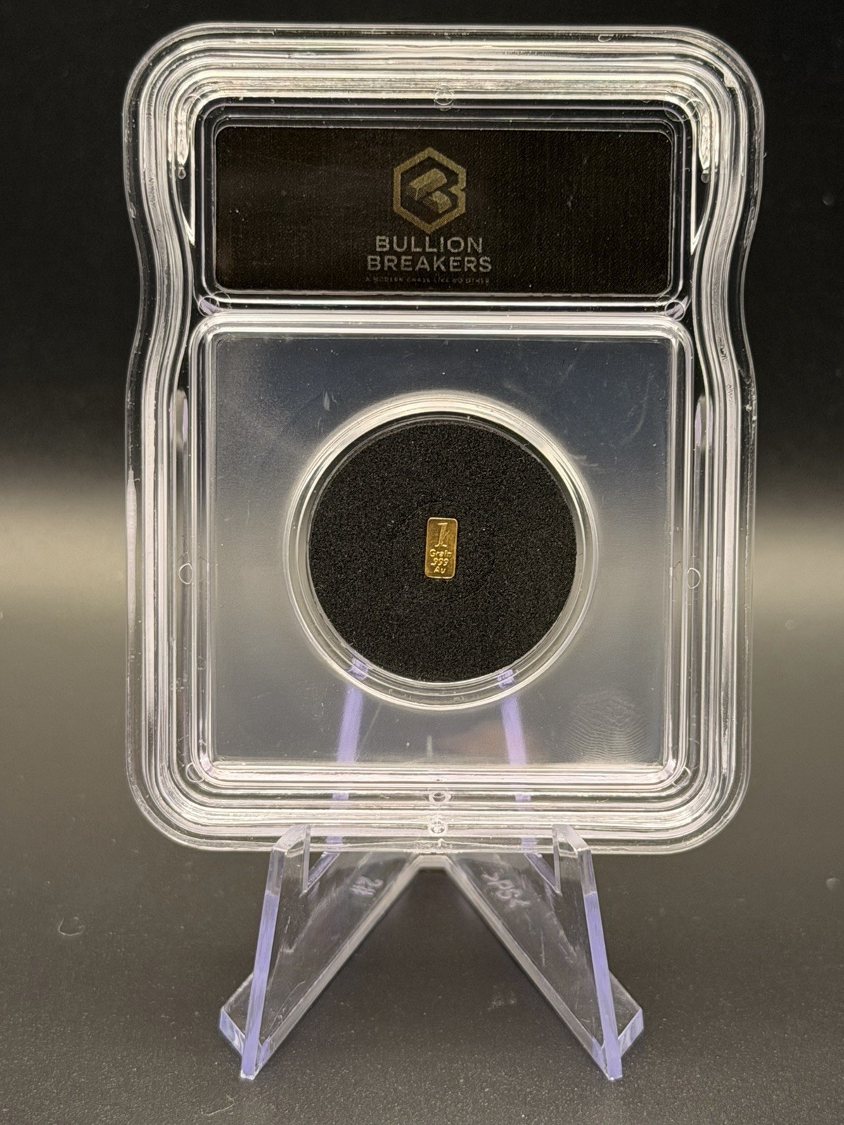 Bullion Breakers Gold Bar .999 Fine Gold Au in ICG Genuine Holder