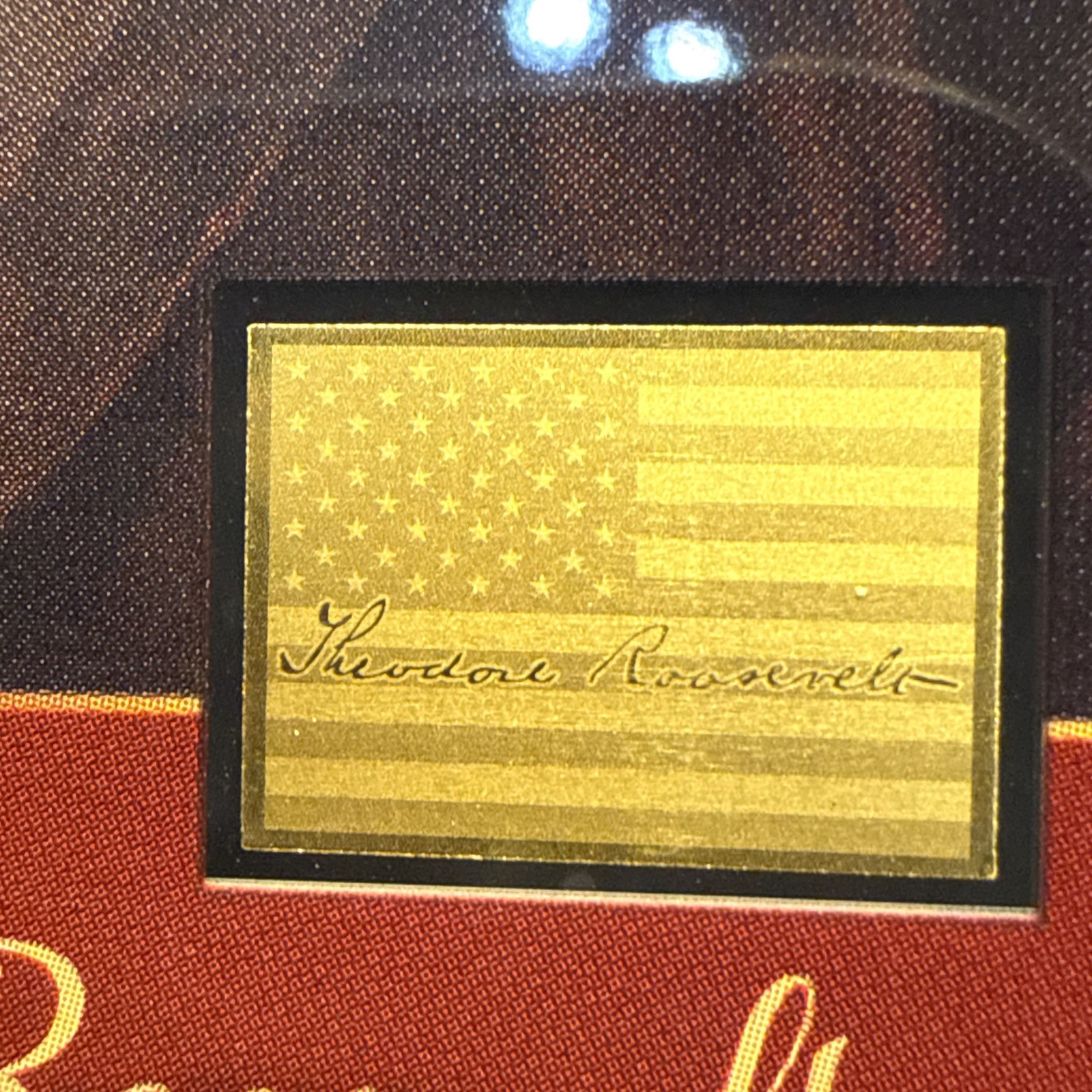 Theodor Roosevelt 1/1000 Oz Gold Coin $12 Liberia in Card 50,000 Mintage