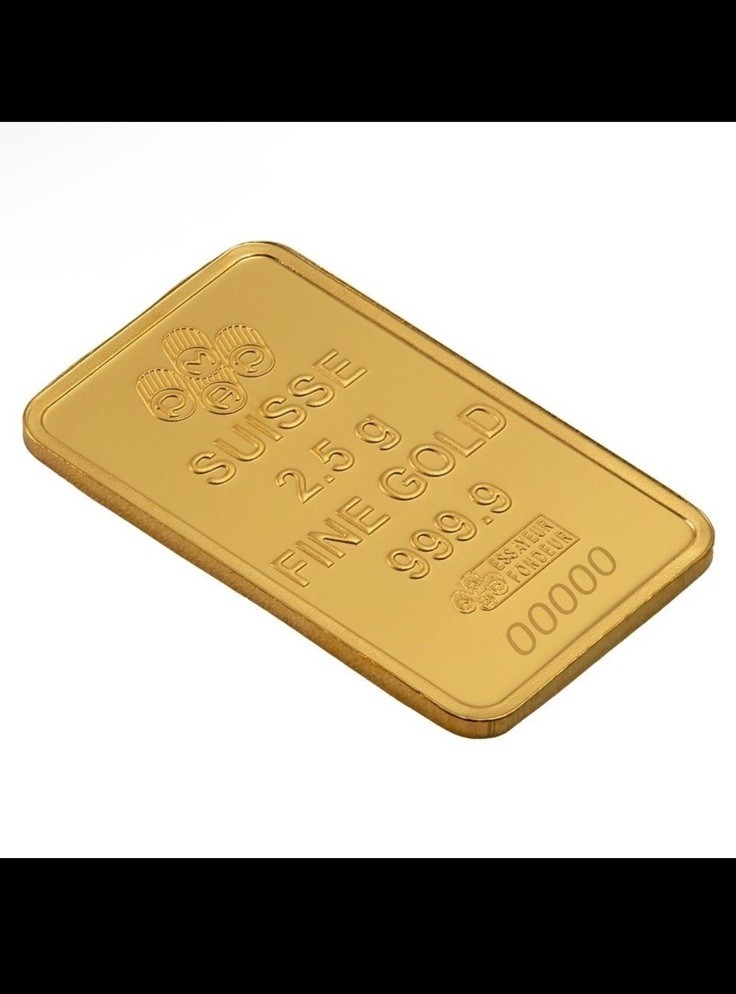 2.5 gram Gold Bar – PAMP Suisse Lady of Liberty (In Assay)