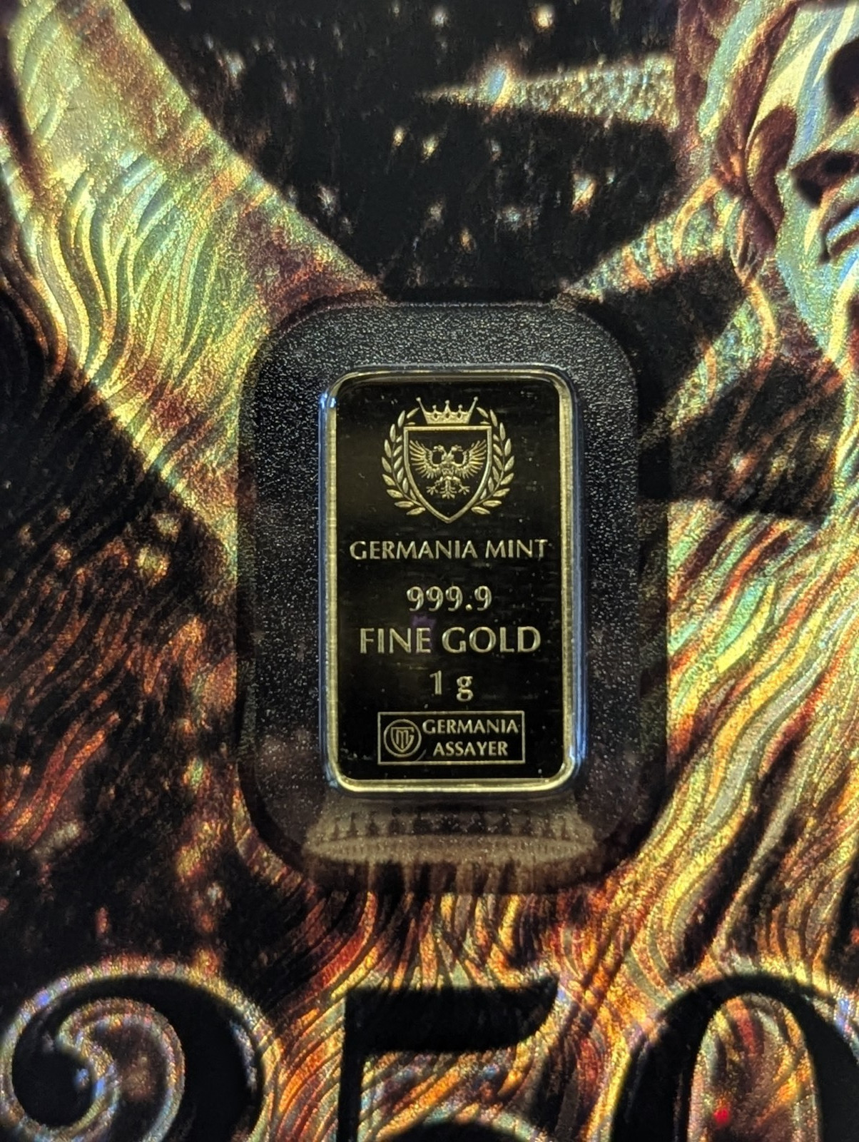 America 250 Germania Mint 1 Gram Gold Bar 250 Years of Independence Limited 2500