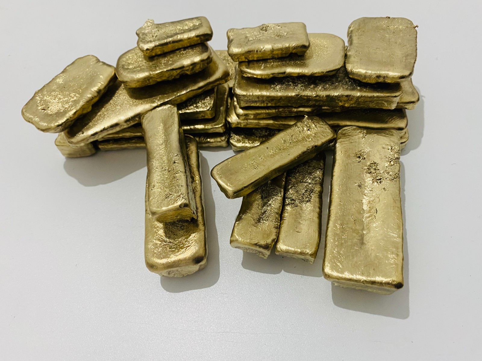 350 Grams Scrap Gold Bar For Gold Recovery Melted Different Computer Coins Pins