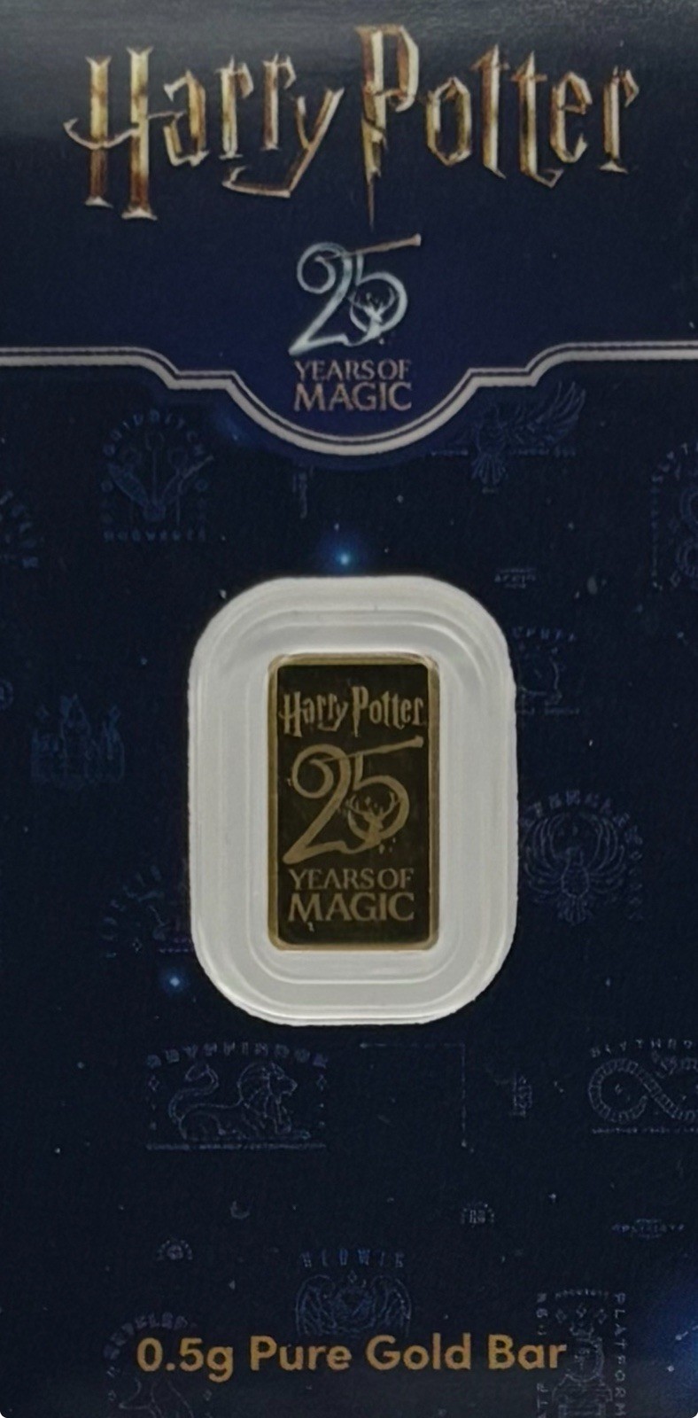 2026 PAMP Suisse Harry Potter 25th Anniversary 0.5g Gold Bar in TEP