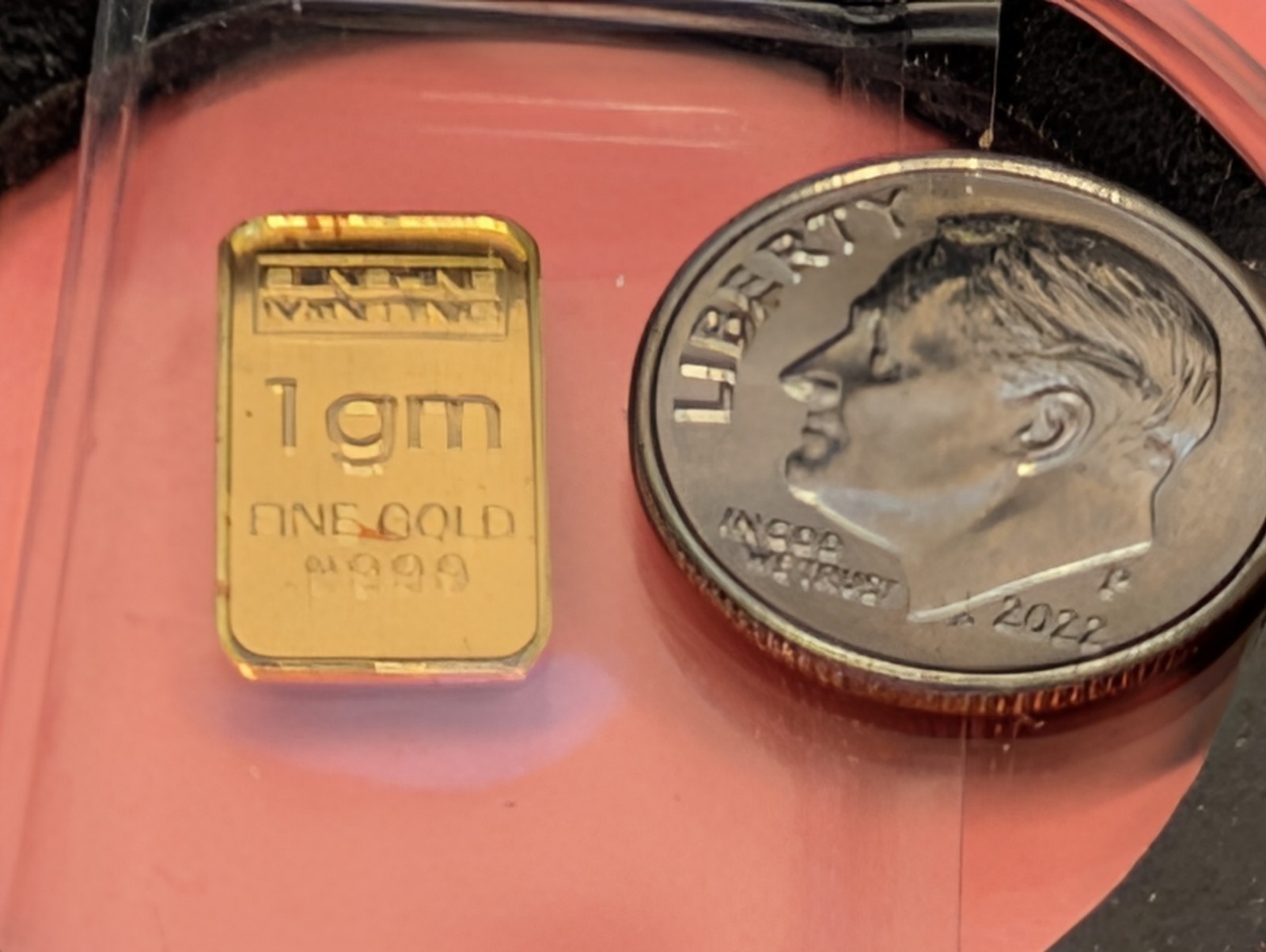 1 gr Sunshine Mint .999 Gold Bar Sealed in Plastic 250623