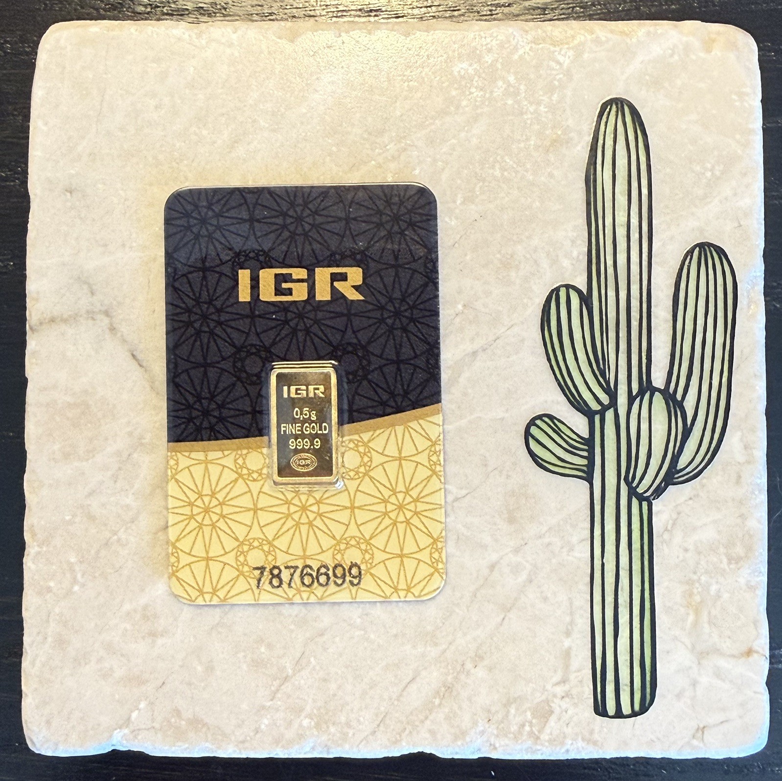 💛 4 GRAMS GOLD LOT: 8 x IGR 0.5g 999.9 Fine Gold Bars in Assay Certificate 💛