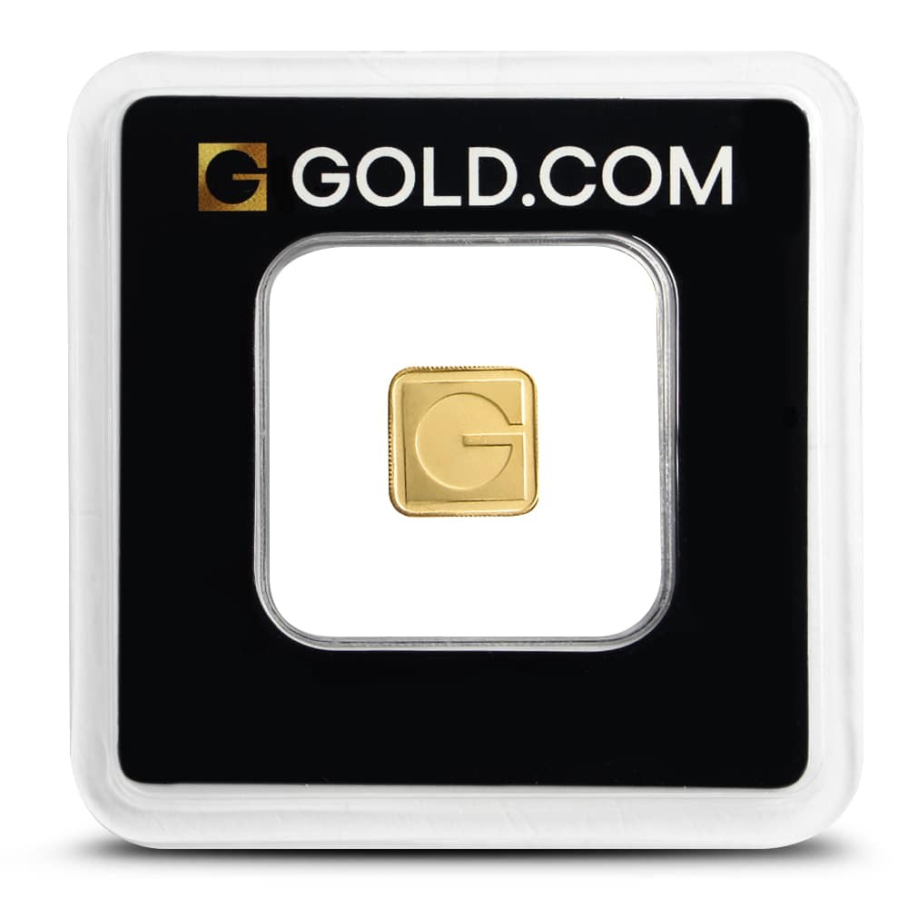 1 Gram GOLD.COM Square Gold Bar (New w/ Assay)