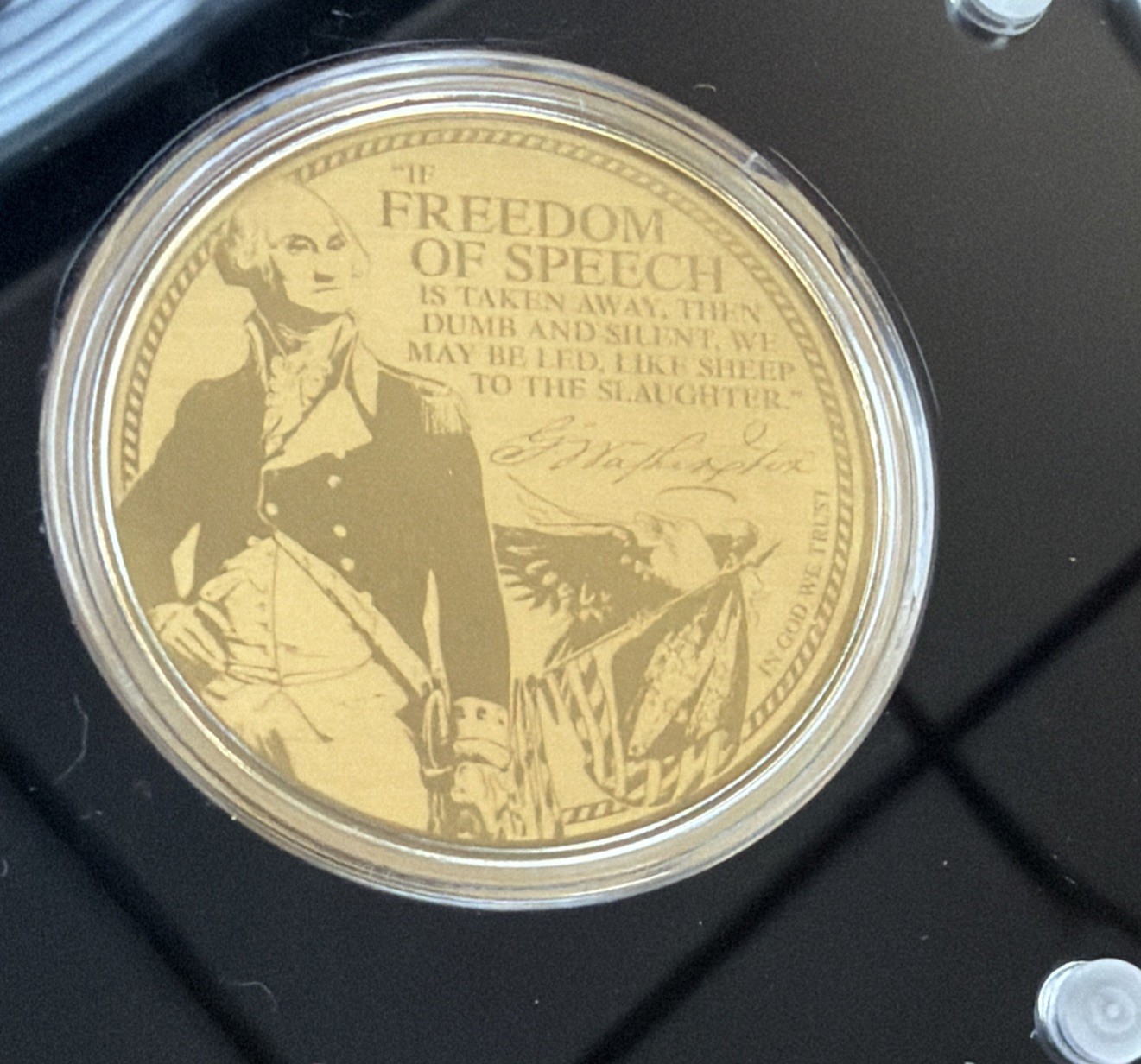 2022 American Mint George Washington Greatest Presidents 99.99% Gold 1/200oz COA
