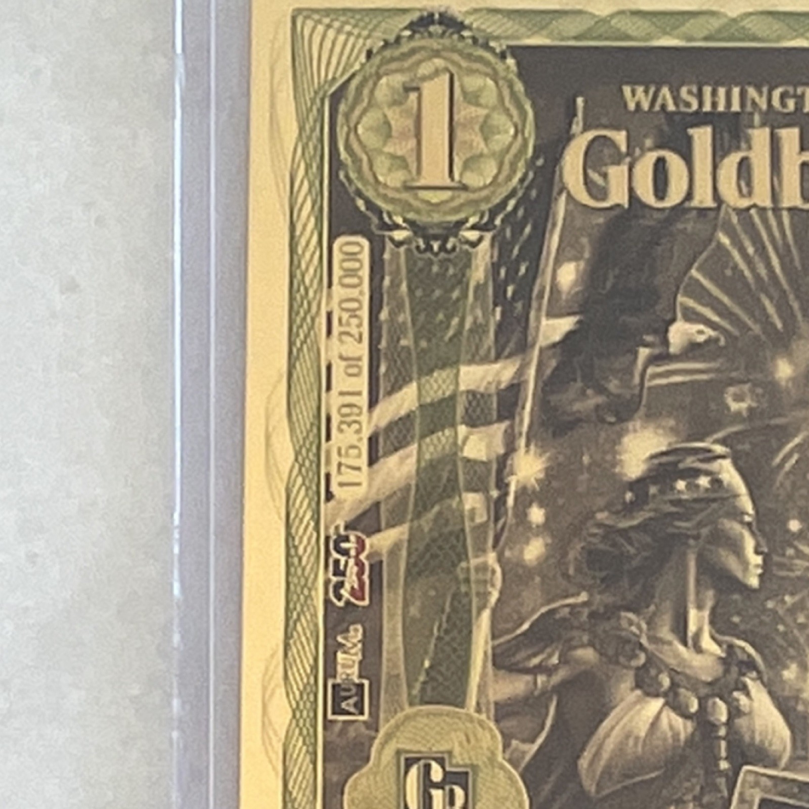 2026 Washington D.C. 1 Goldback 1/1000 oz .999 24K Gold Foil Note Limited Ed.