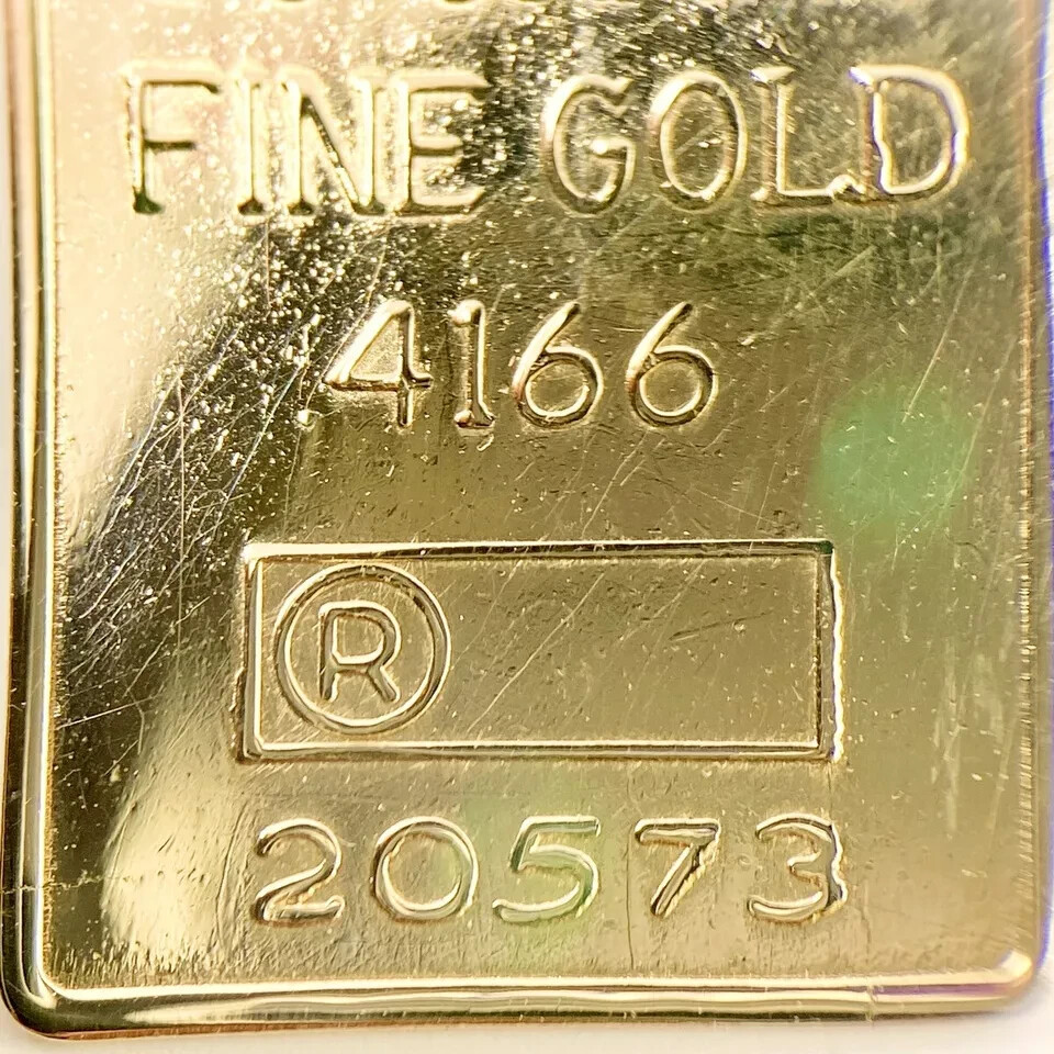 SOLID FINE .416 CHARM FOR NECKLACE Swiss Credit Zurich 1.0 gram 10k Gold Pendant