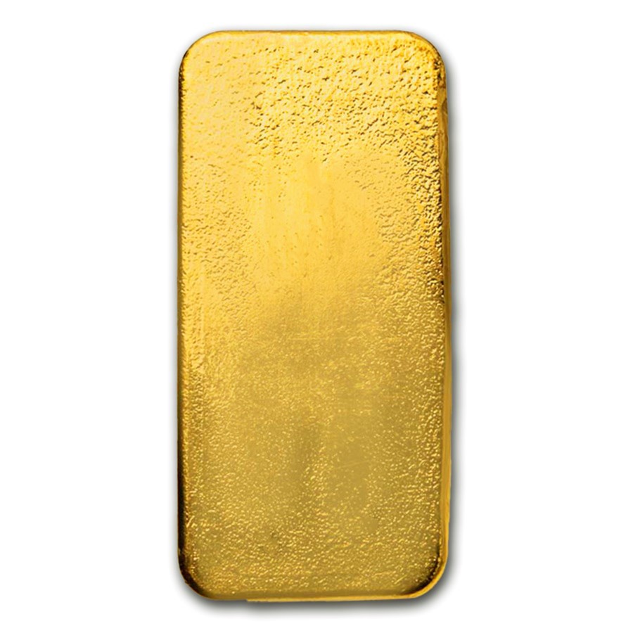 10 oz Cast-Poured Gold Bar – 9Fine Mint – SKU#211313