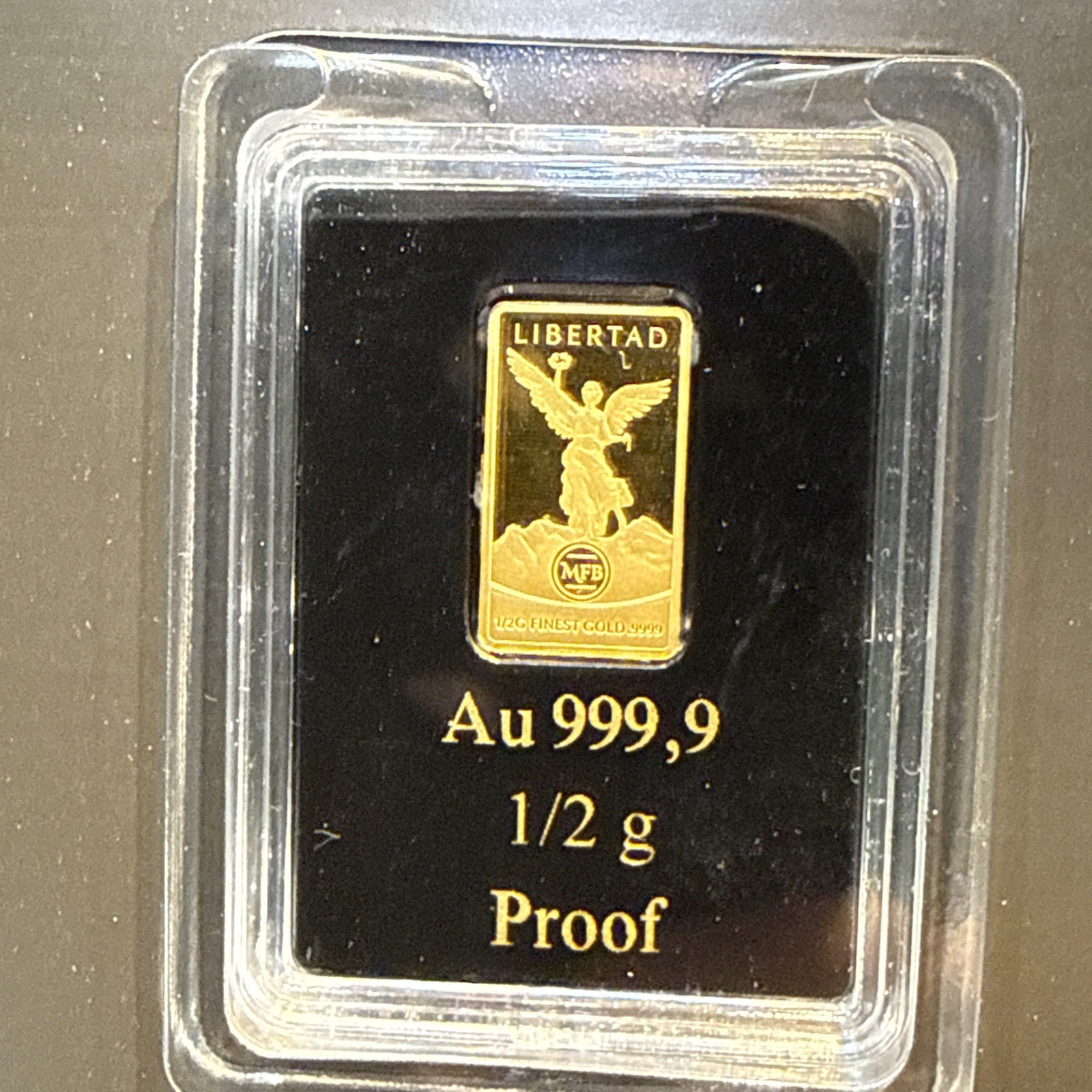 Solomon Islands 2022 Gold Bar 1/2g 999.9 Proof 1/2g Precious Metal Content