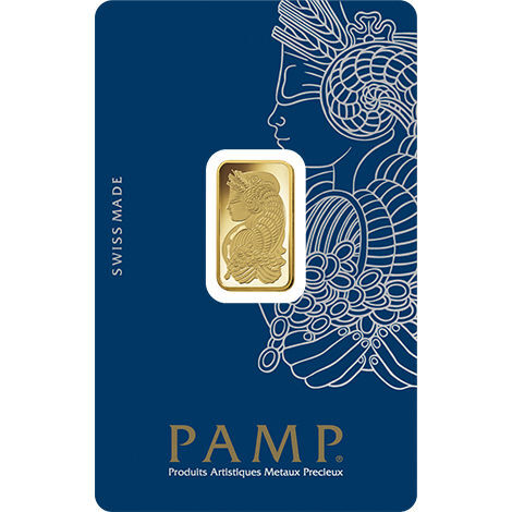 5 Gram PAMP Suisse Fortuna Veriscan Gold Bar (New w/ Assay)