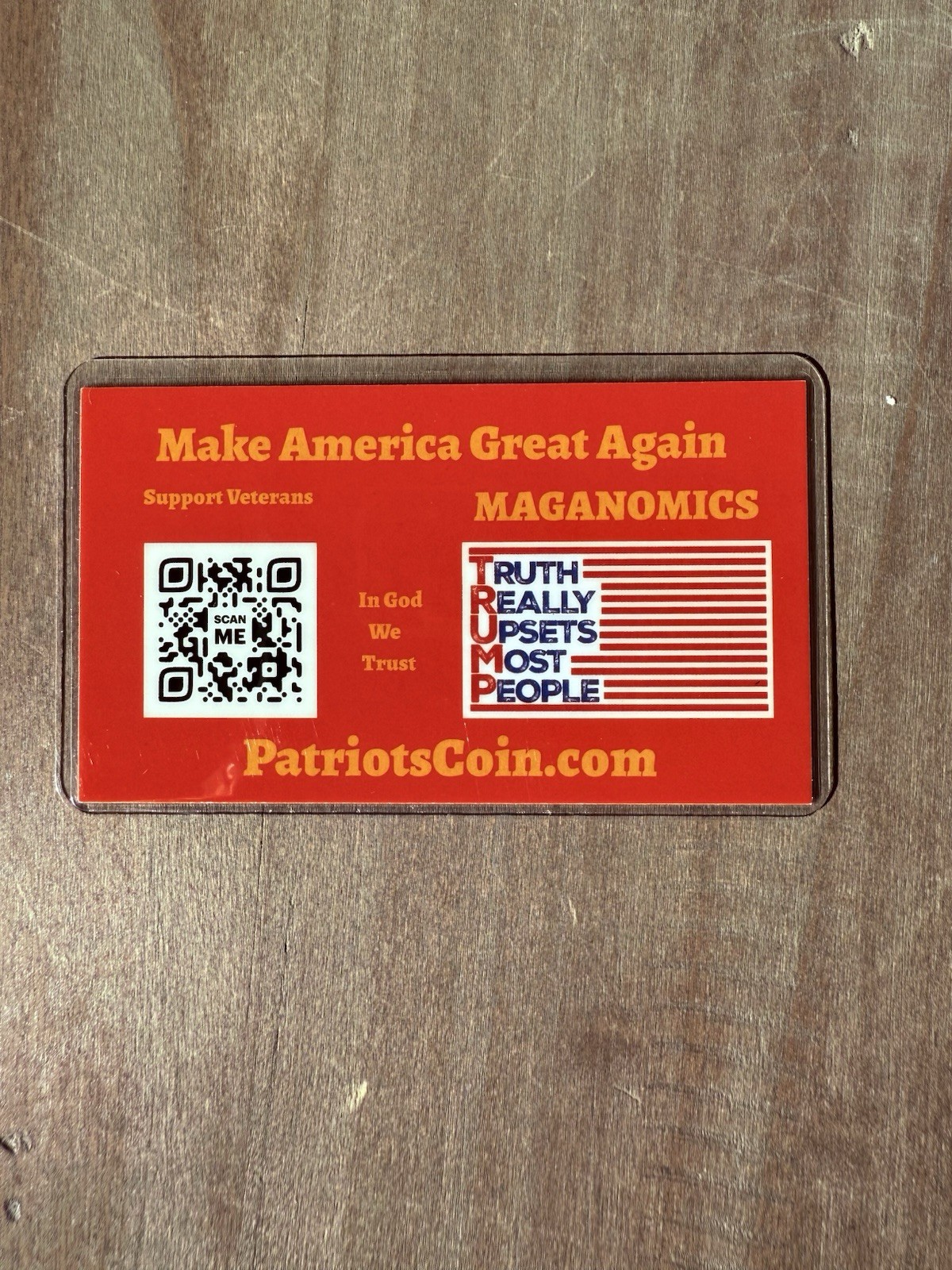 .999 Fine Gold Hand Poured Bar Embedded Trump 47 Au Display Patriots Coin 1Grain